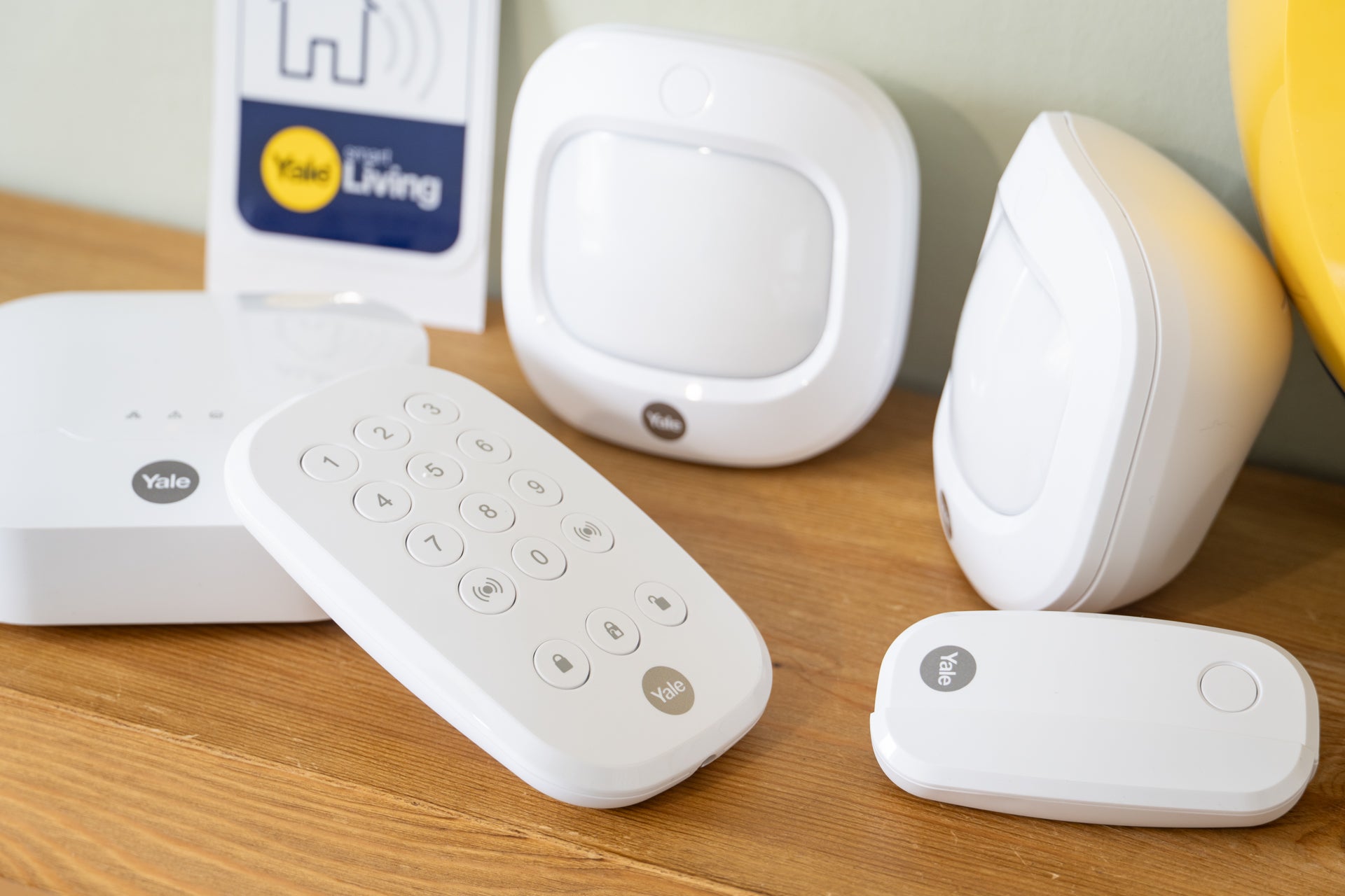 The wireless keypad can be wall-mounted