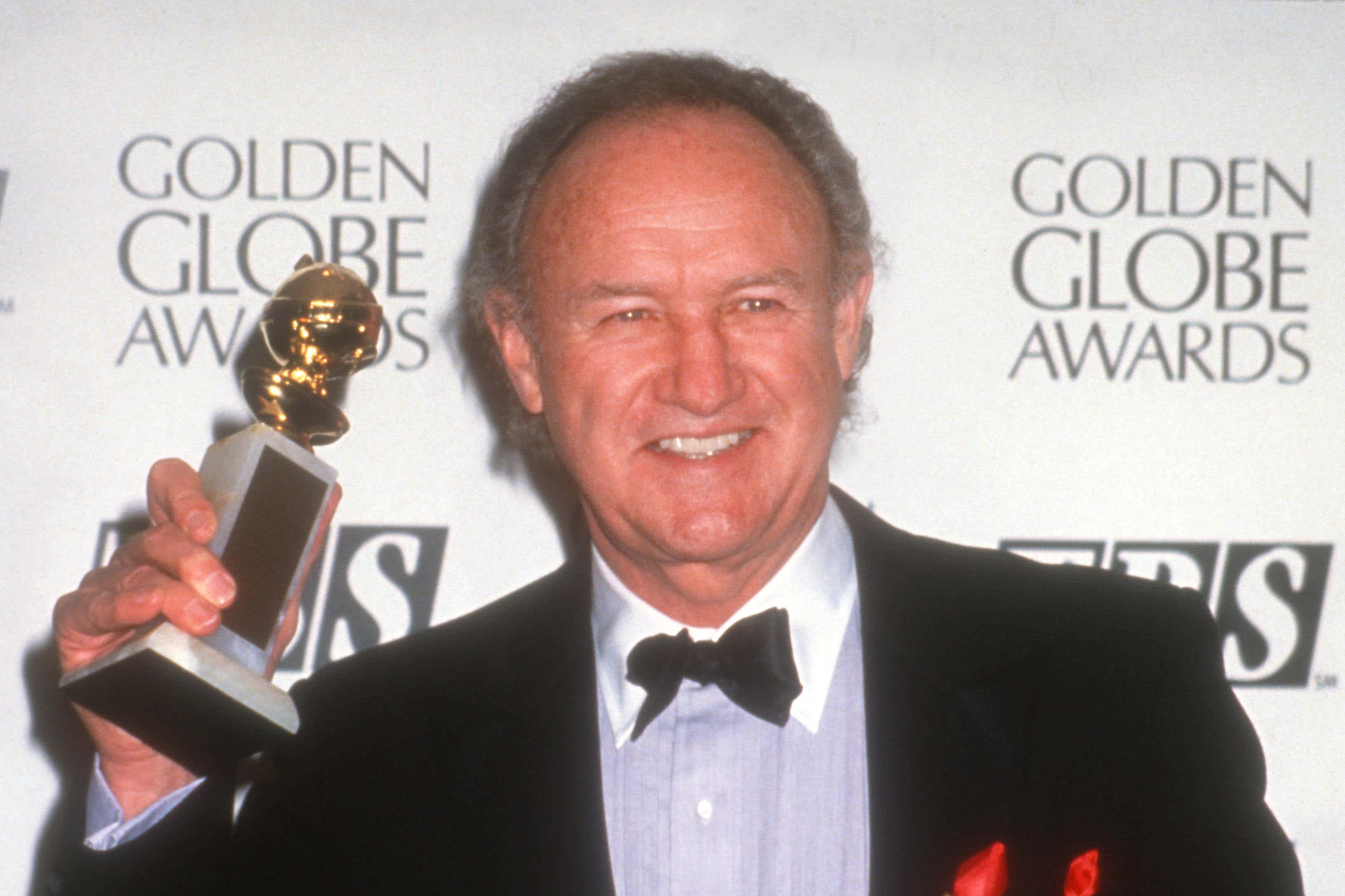 Gene Hackman at the Golden Globe Awards in 1993 (Alamy/PA)