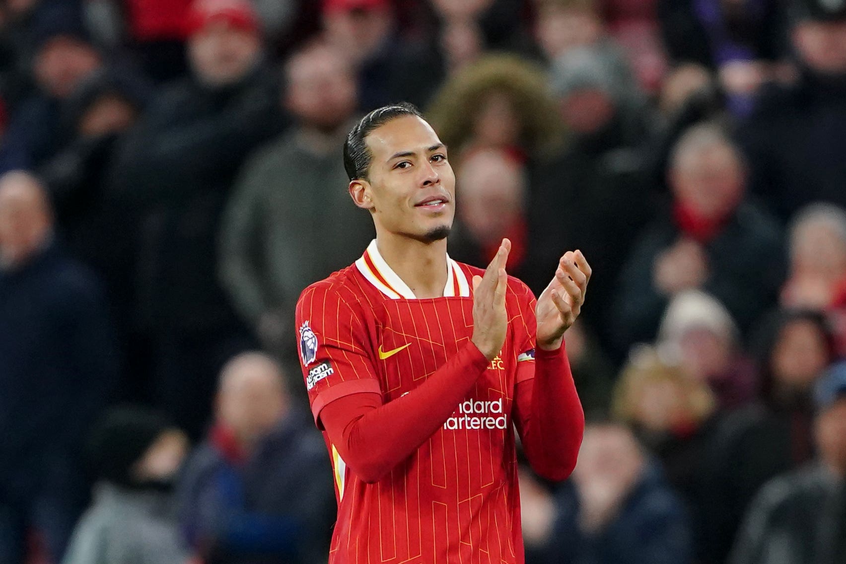 Liverpool captain Virgil van Dijk insists complacency will not be an issue after opening up a 13-point lead at the top of the Premier League (Peter Byrne/PA)