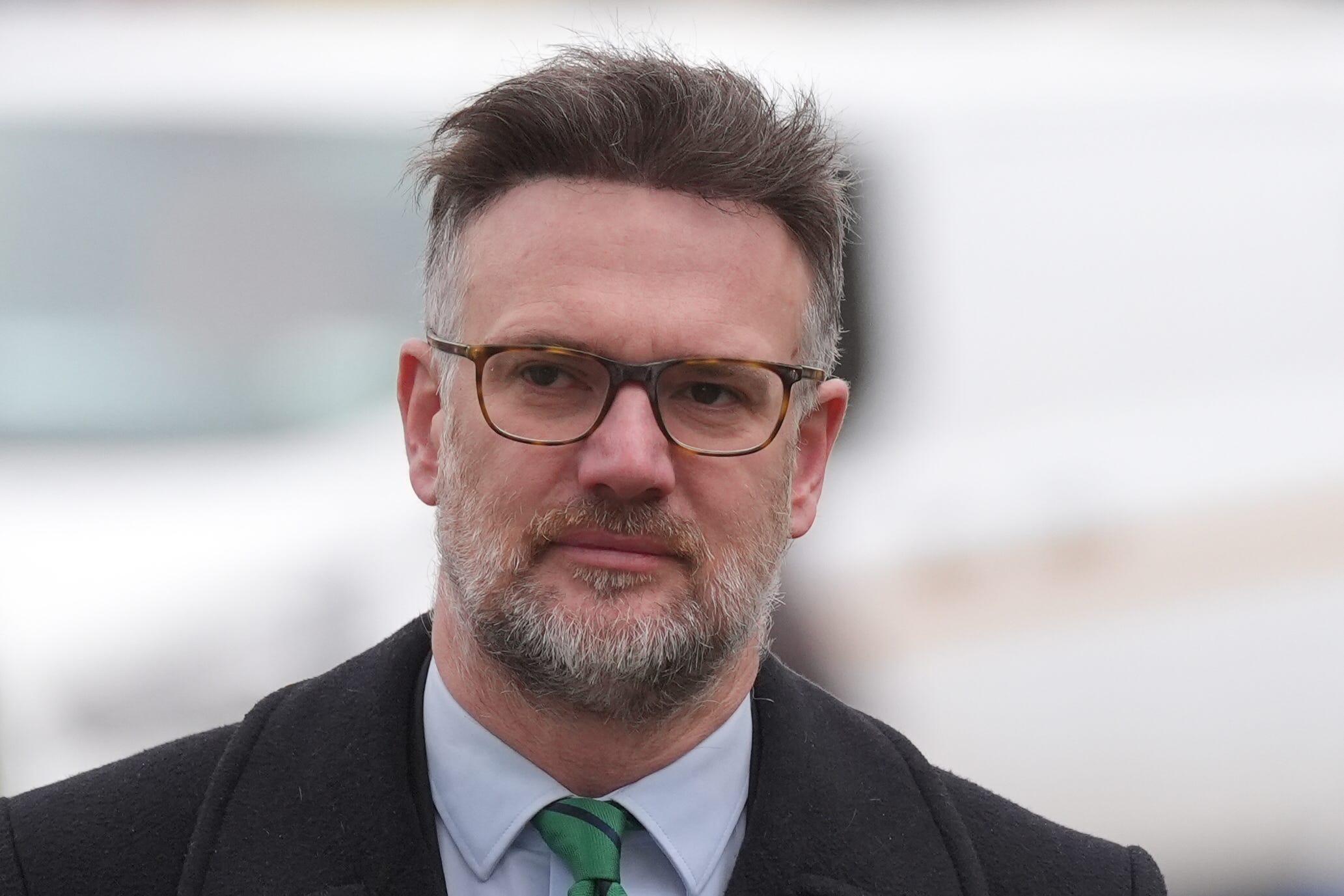 Bargain Hunt auctioneer Charles Hanson outside Derby Crown Court (Jacob King/PA)