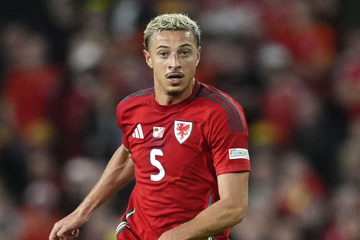 Ethan Ampadu (pictured) will miss the start of Wales’ World Cup campaign, according to Leeds manager Daniel Farke (Nick Potts/PA)