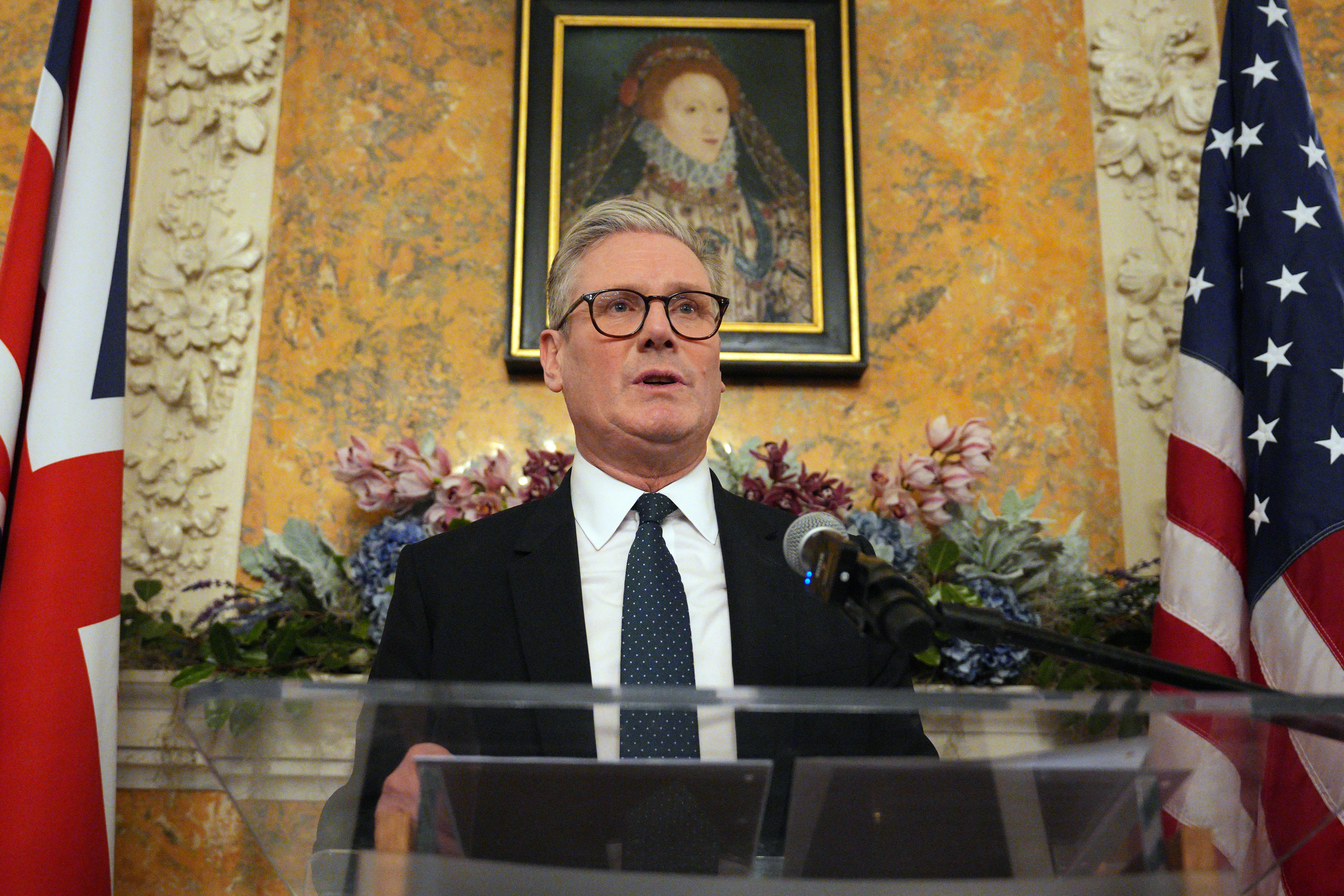 Sir Keir Starmer will hold talks with Donald Trump in the Oval Office (Carl Court/PA)