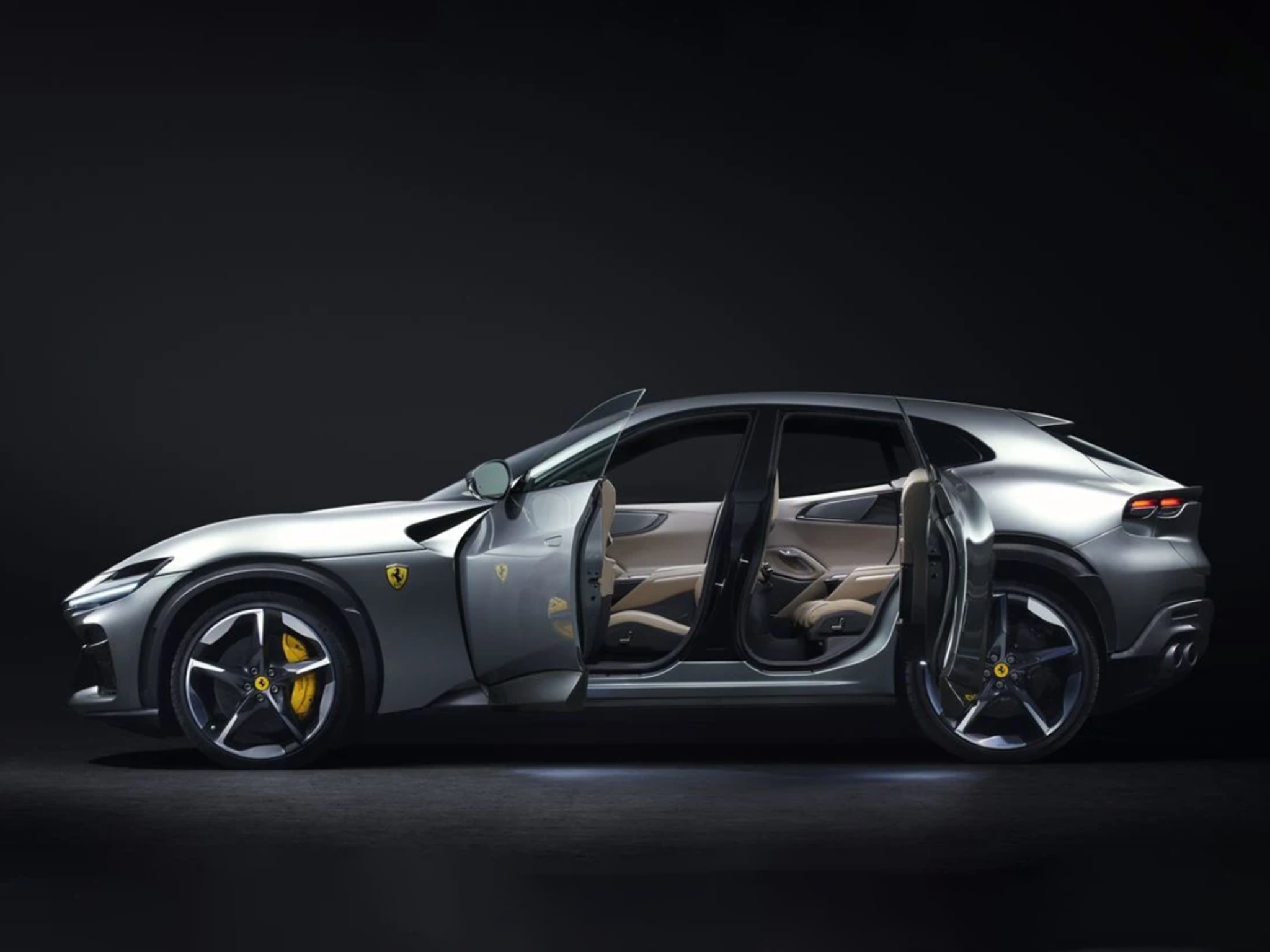 The Ferrari Purasangue’s rear-hinge doors make it less practical as a family SUV