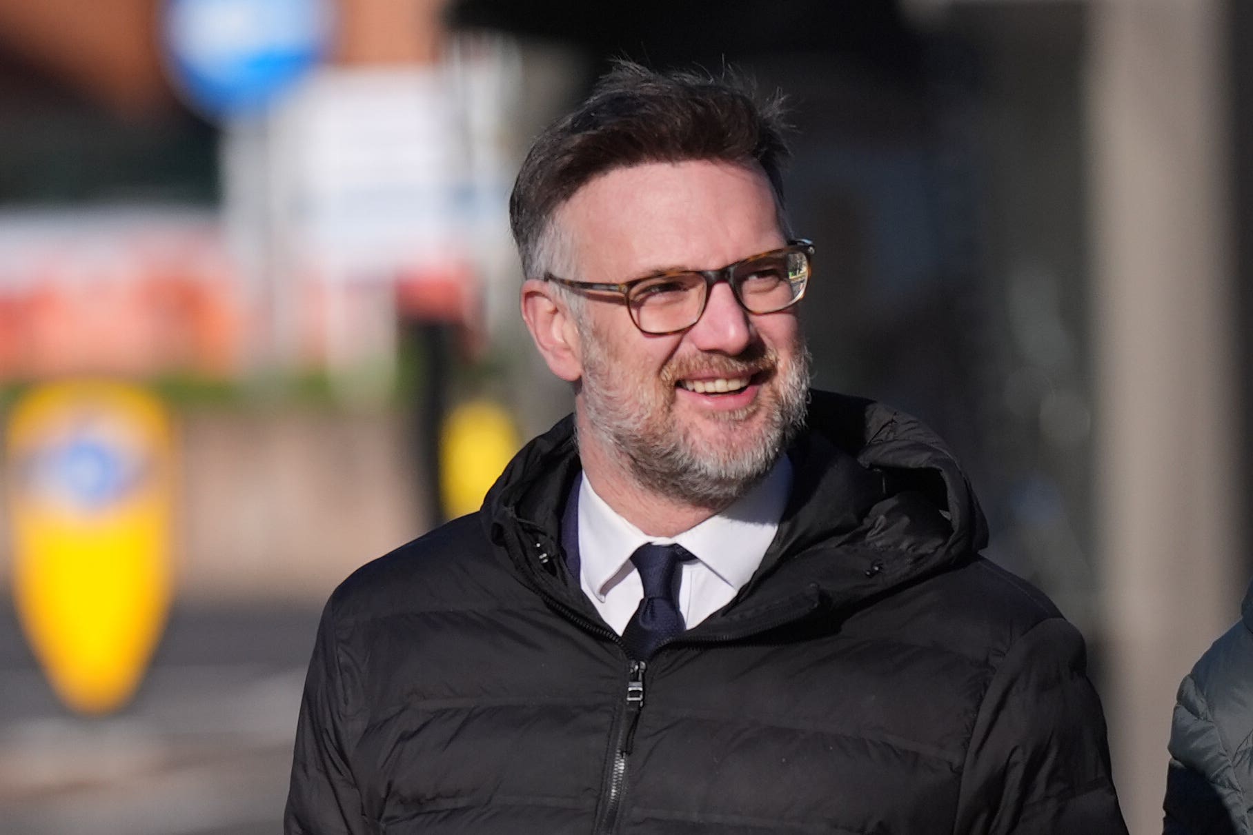 Bargain Hunt auctioneer Charles Hanson outside Derby Crown Court (Jacob King/PA)
