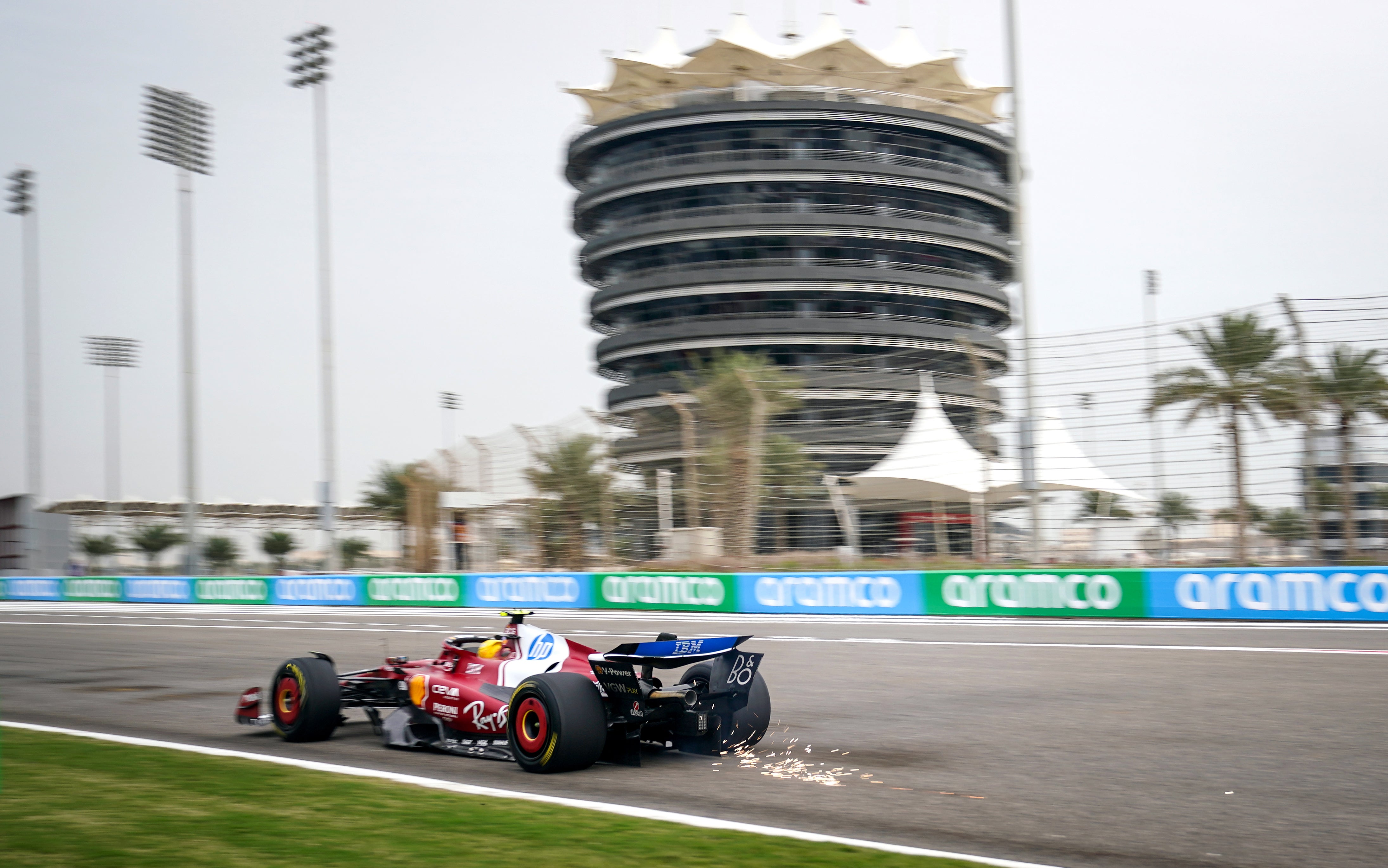 Lewis Hamilton finished second on day two of testing in Bahrain (David Davies/PA)