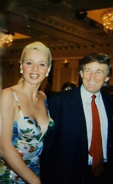 Beatrice Keul and Donald Trump in 1993, when she alleges he 'jumped on' her and started 'grabbing and touching' her body 'everywhere he could'