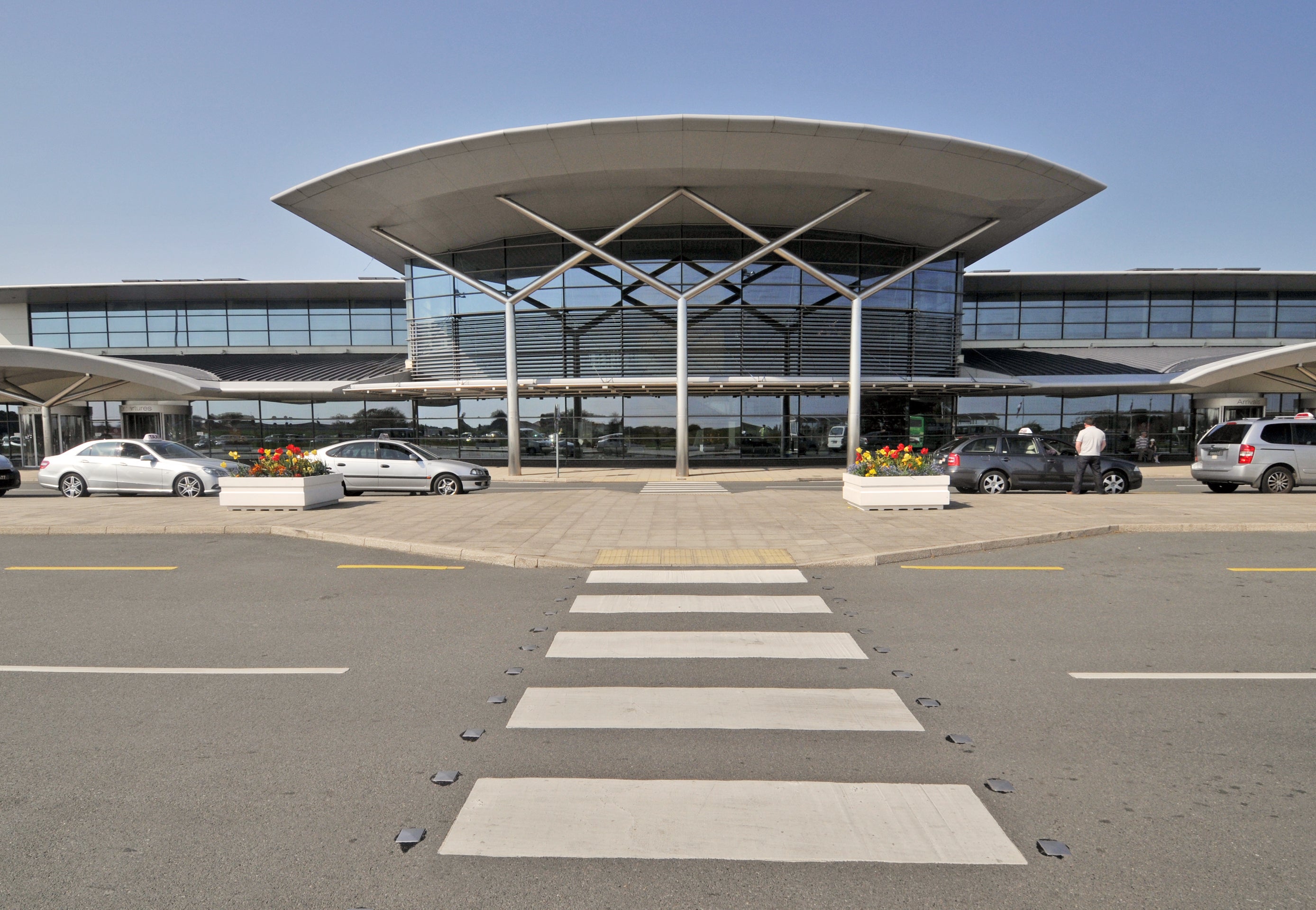 The incident occurred during a foggy day on approach to Guernsey Airport