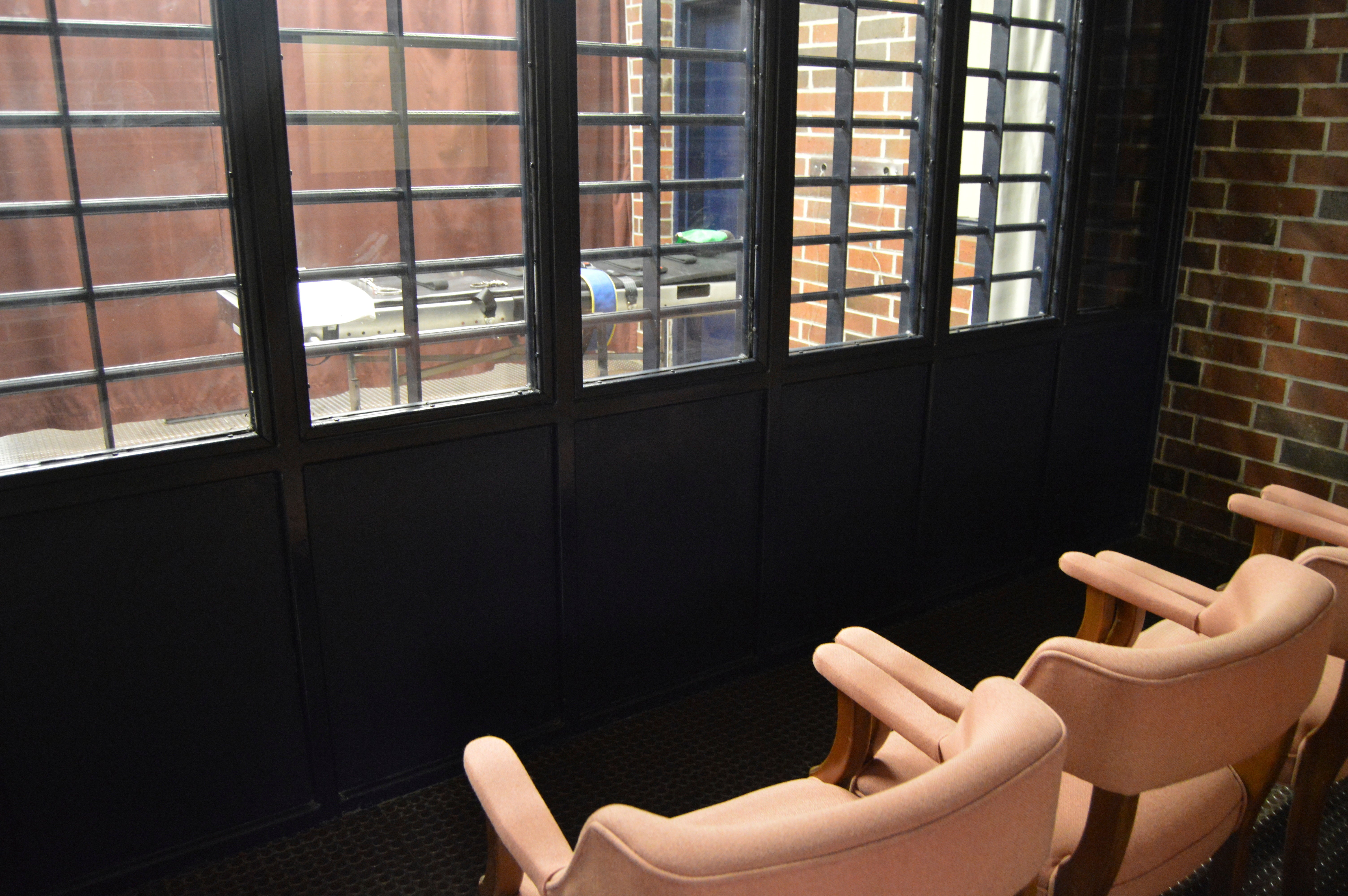 This undated photo provided by the South Carolina Department of Corrections shows the witness room in the execution chamber at the Broad River Correctional Institution in Columbia