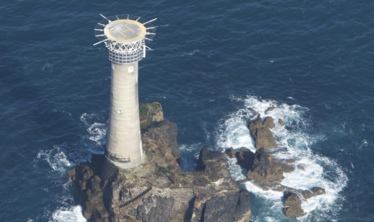 Longships Lighthouse lies a mile off Lands End
