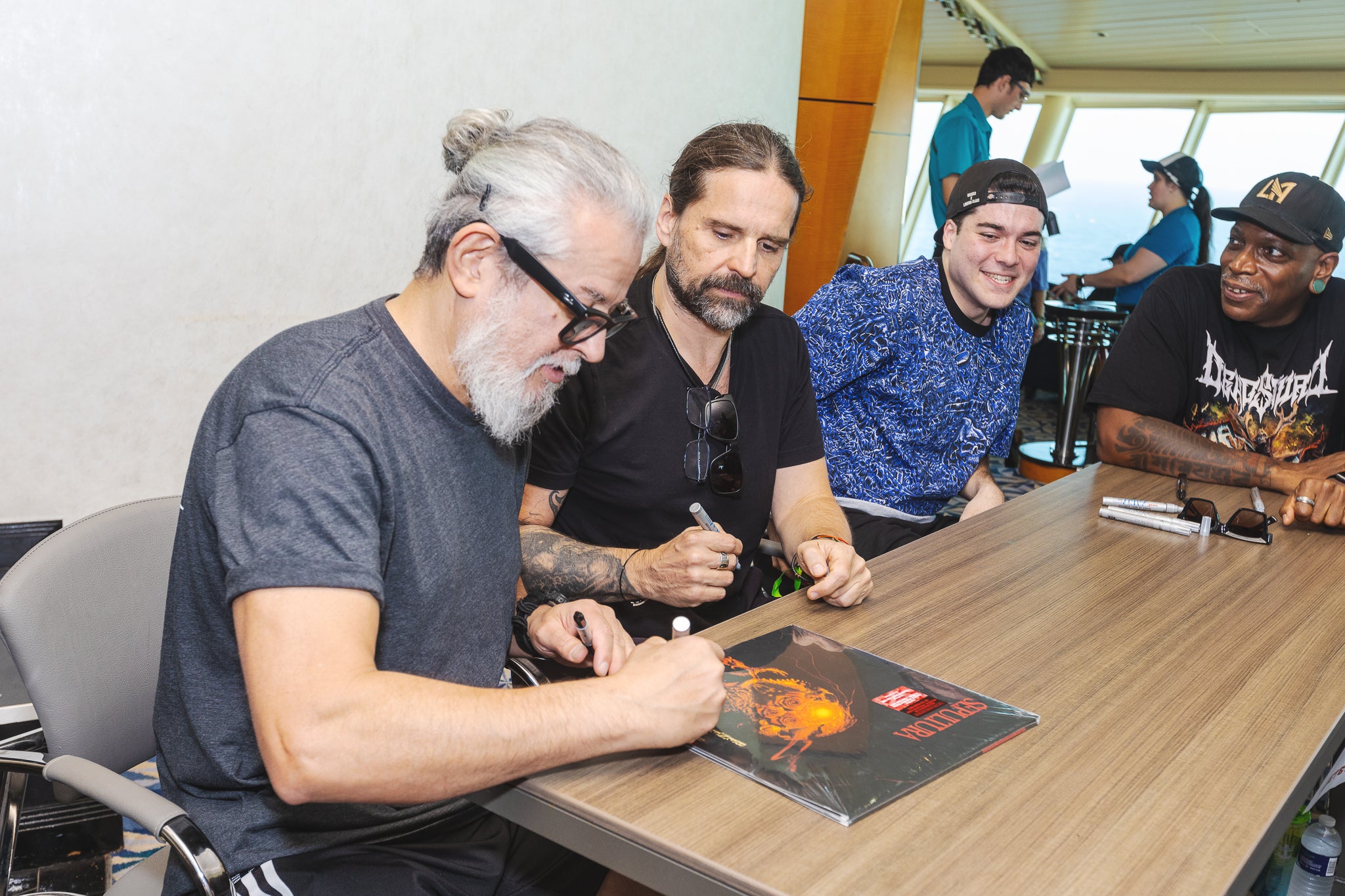 Sepultura meet with fans on the 70000 Tons of Metal cruise