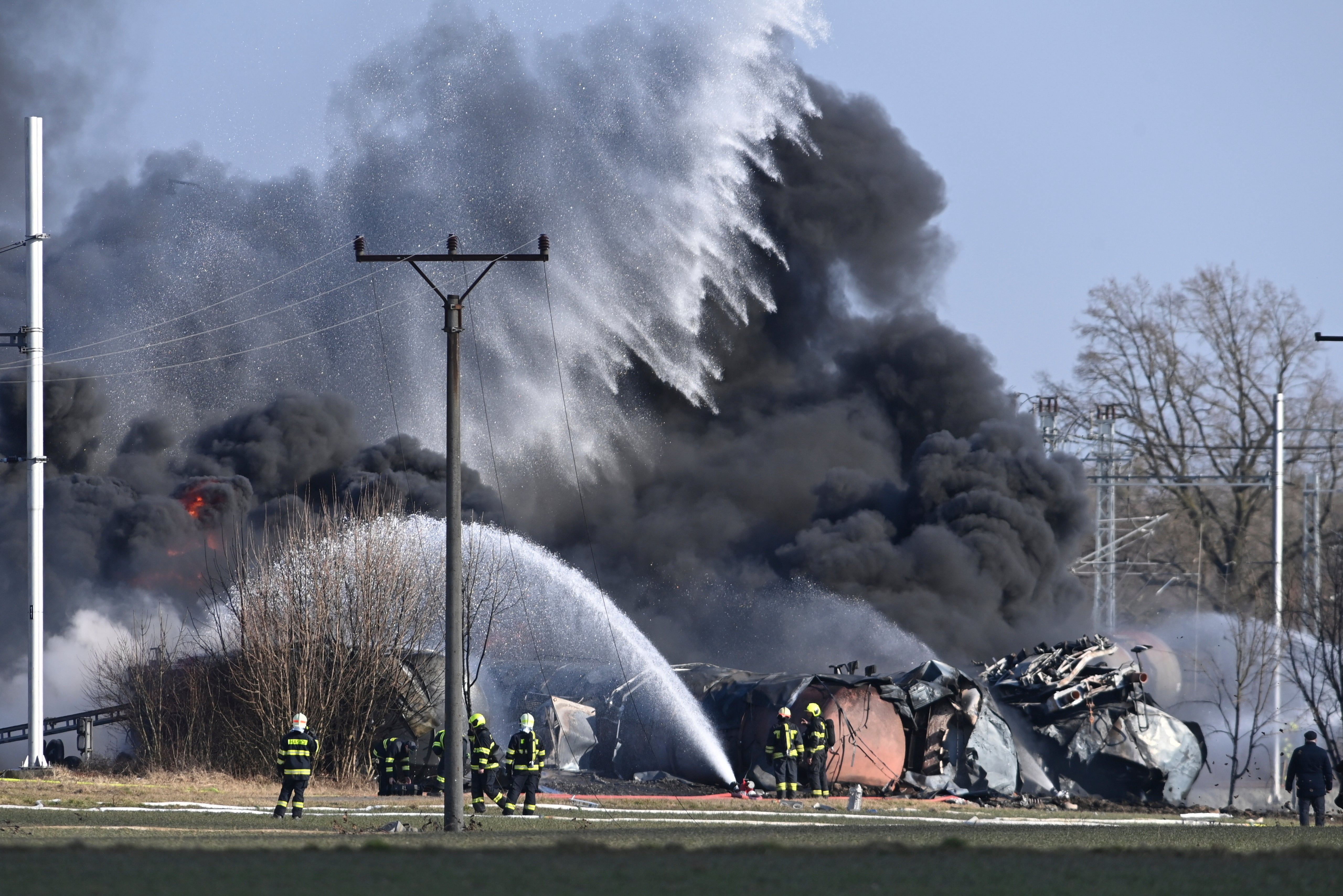 Czech Republic Freight Train Fire