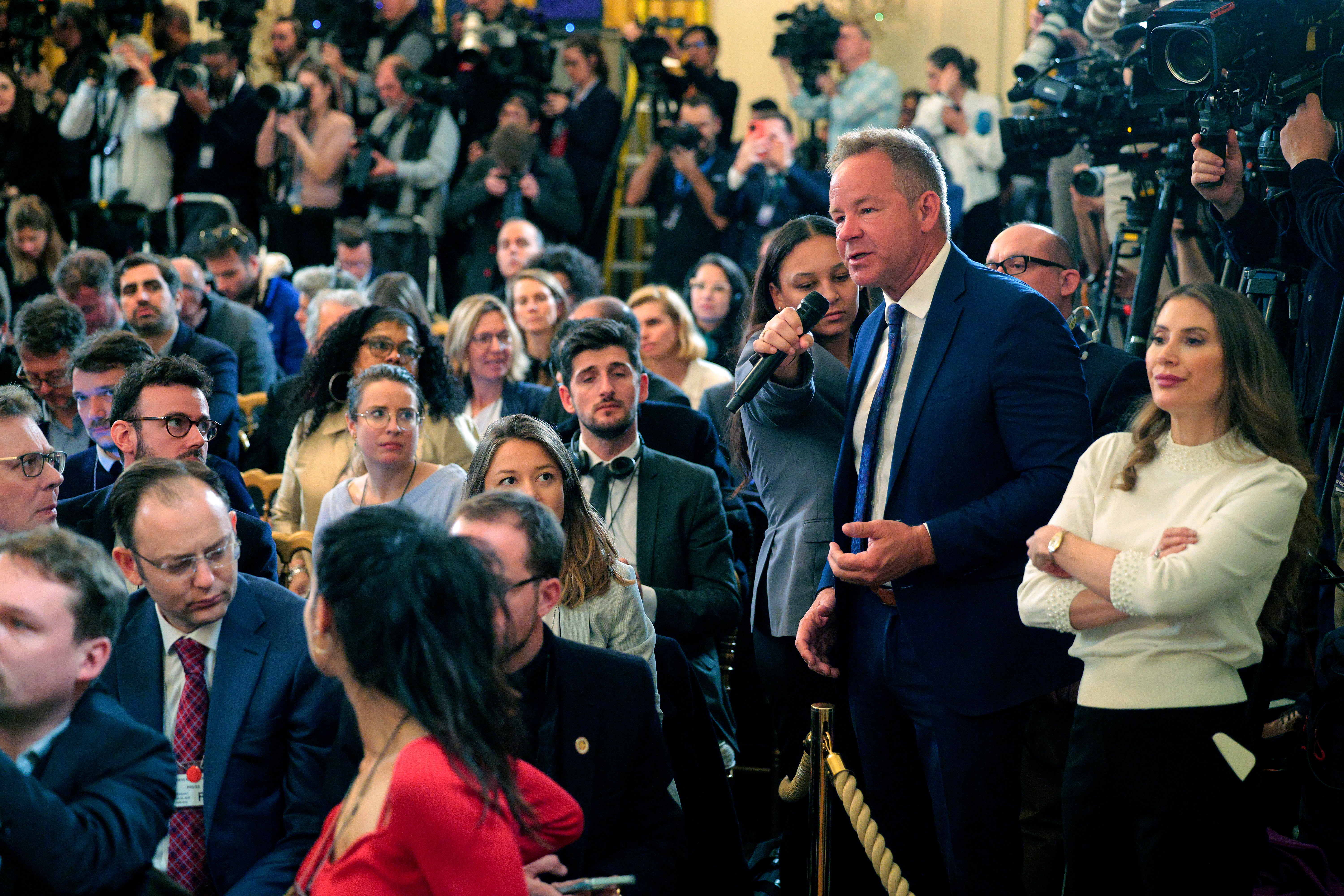 Brian Glenn has become Donald Trump’s go-to White House reporter due to the Real America’s Voice correspondent’s tendency to ask over-the-top pro-MAGA questions.