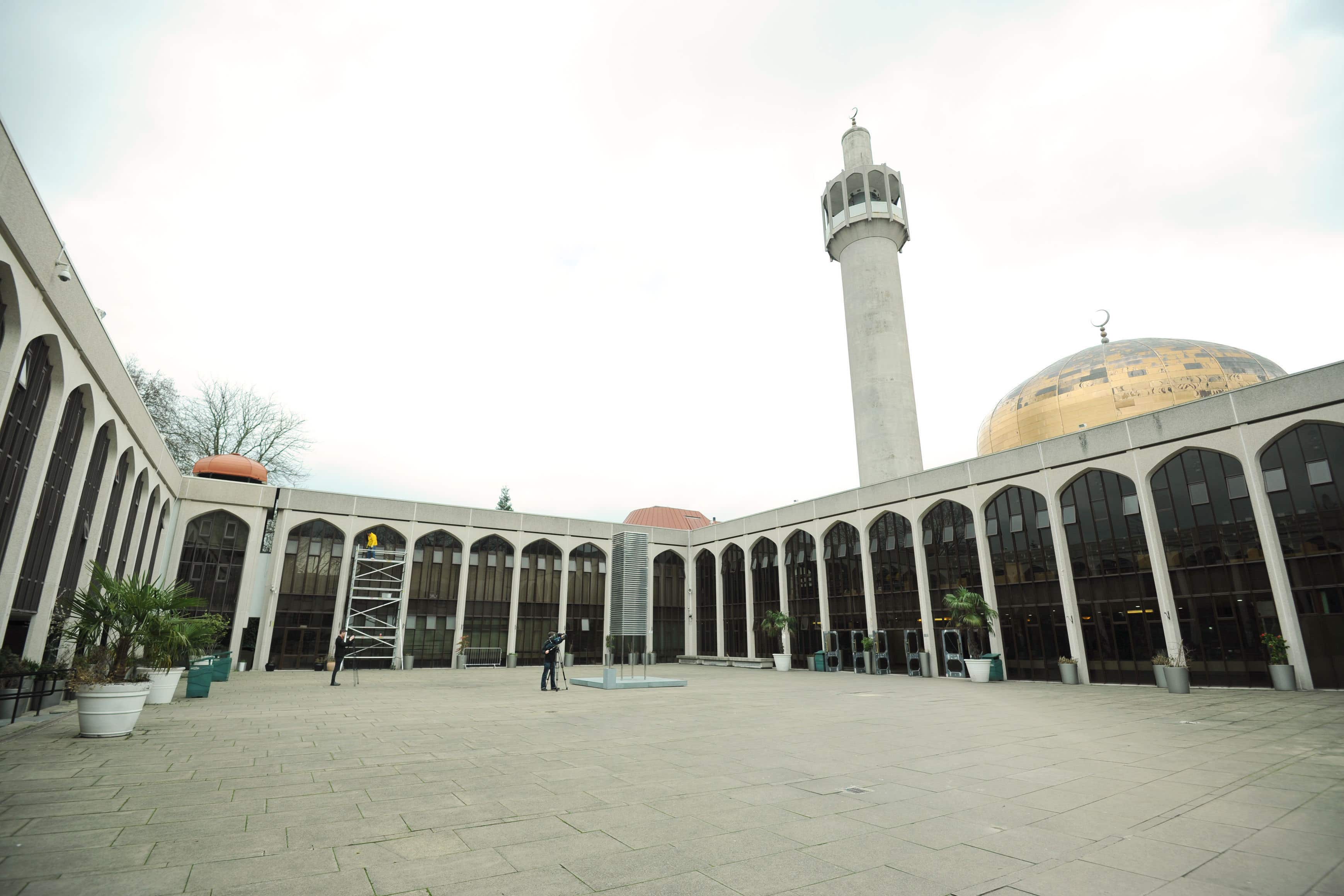 A view of the courtyard at London Central Mosque in Regent’s Park (Kirsty O’Connor/PA)