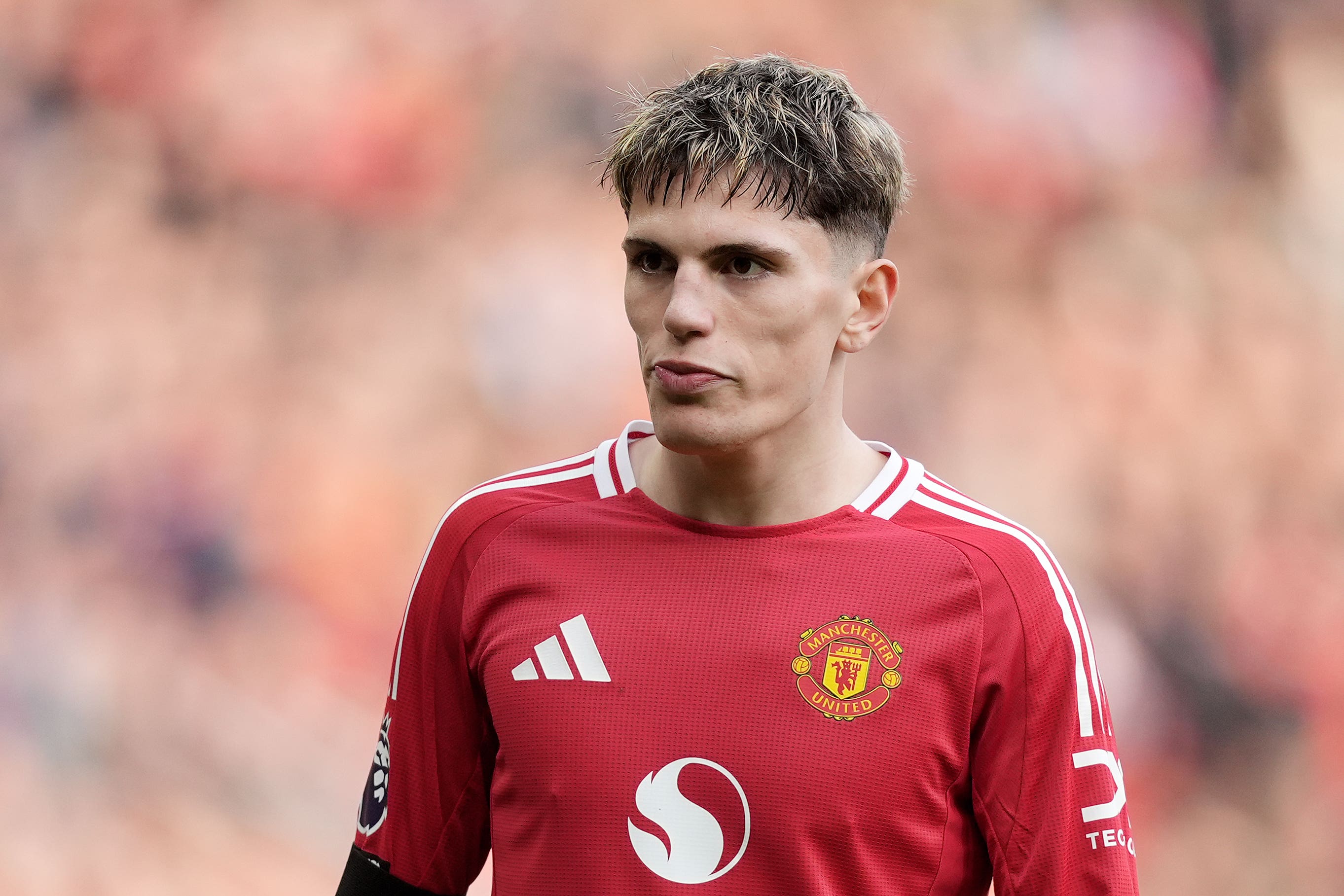 Manchester United boss Ruben Amorim has said Alejandro Garnacho (pictured) is “going to pay a dinner to all the team” (Martin Rickett/PA)