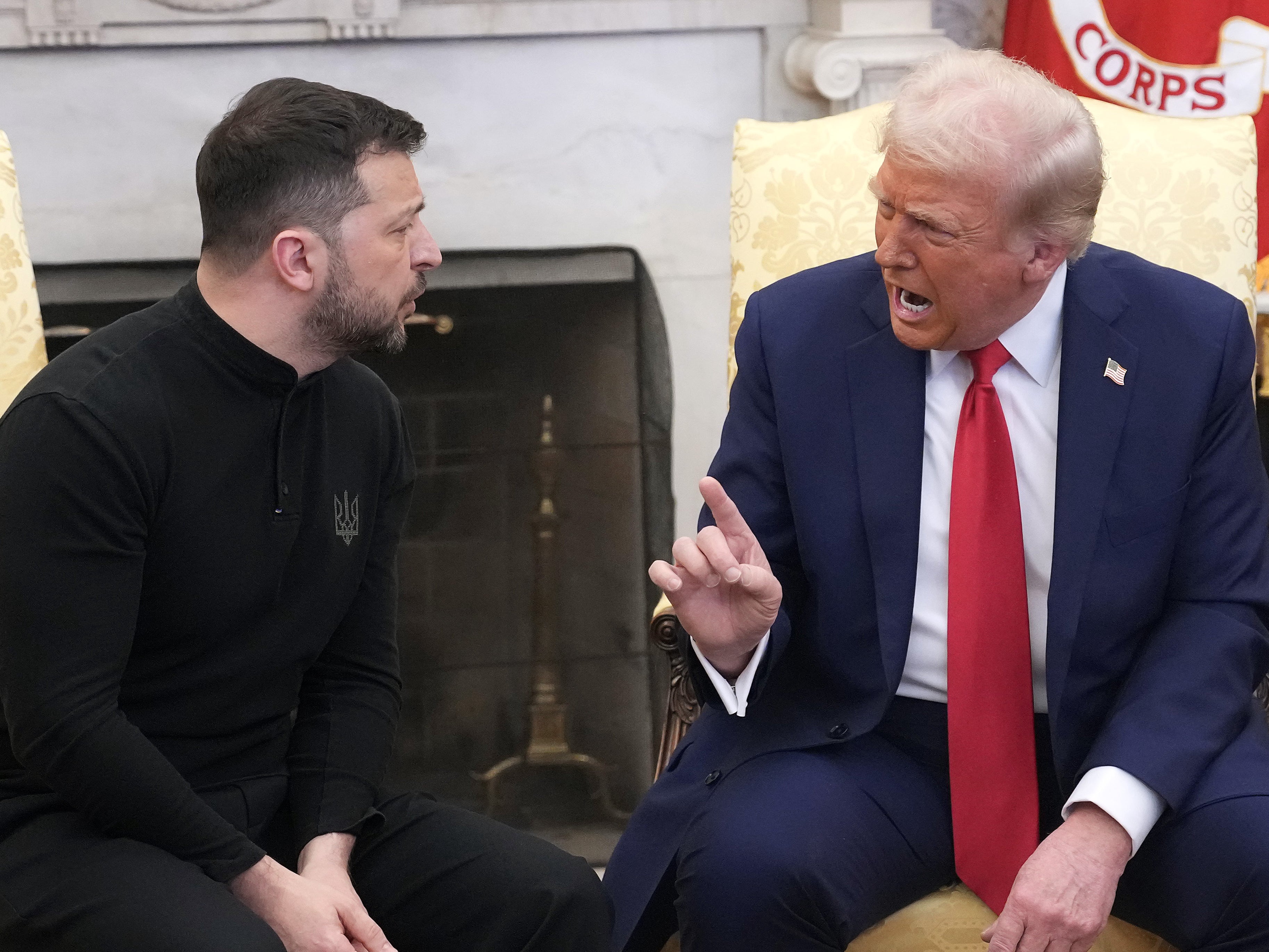 President Trump accused Mr Zelensky of being disrespectful during the Oval Office showdown