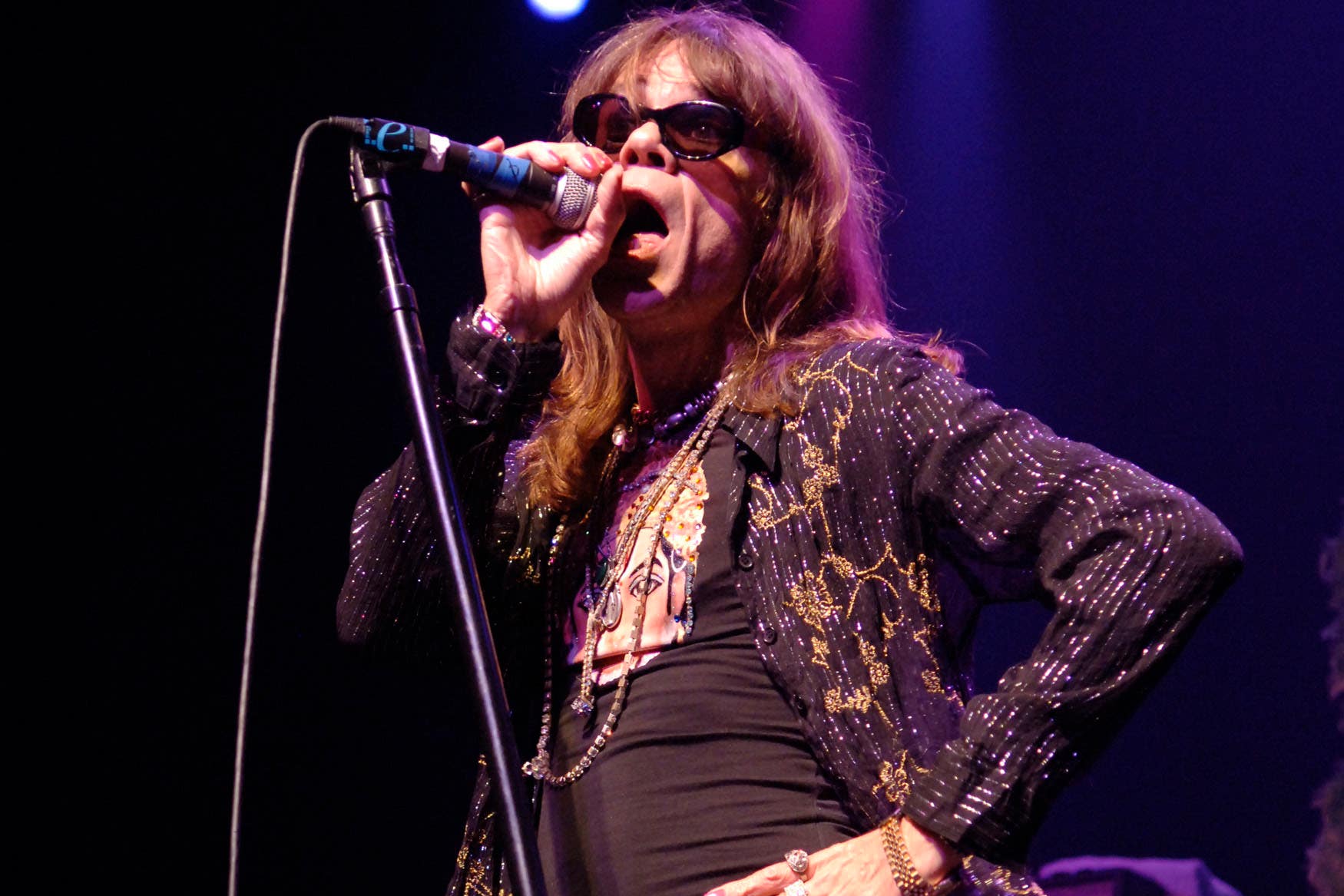 David Johansen performing with the New York Dolls (Yui Mok/PA)