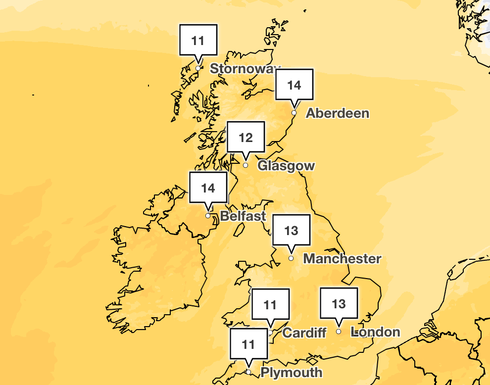 Hottest day of the year to come with UK warmer than Barcelona