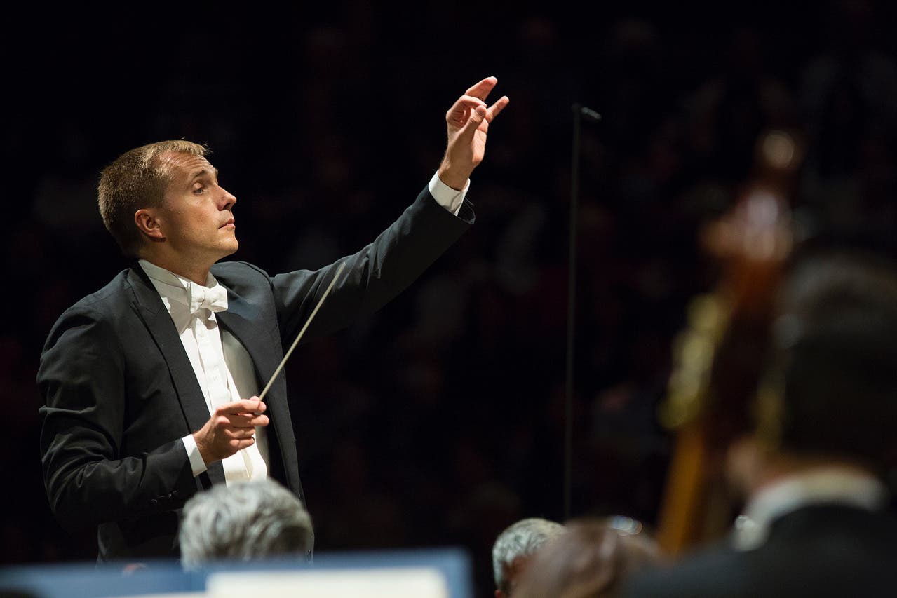 RPO music director Vasily Petrenko in action (Ben Wright/Royal Philharmonic Orchestra/PA)