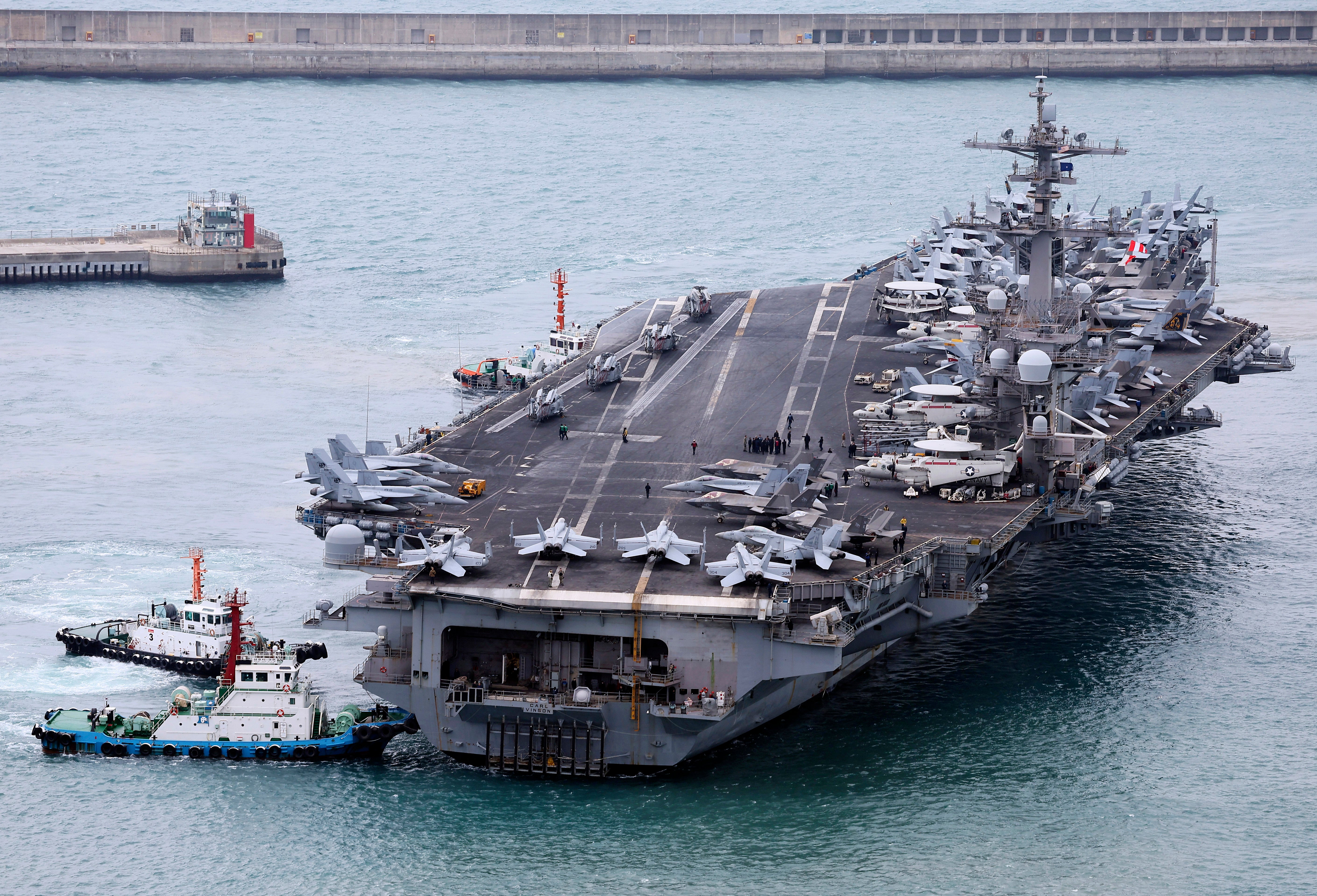 The Norweigian government regularly refuels US Navy vessels such as the USS Carl Vinson aircraft carrier, shown here