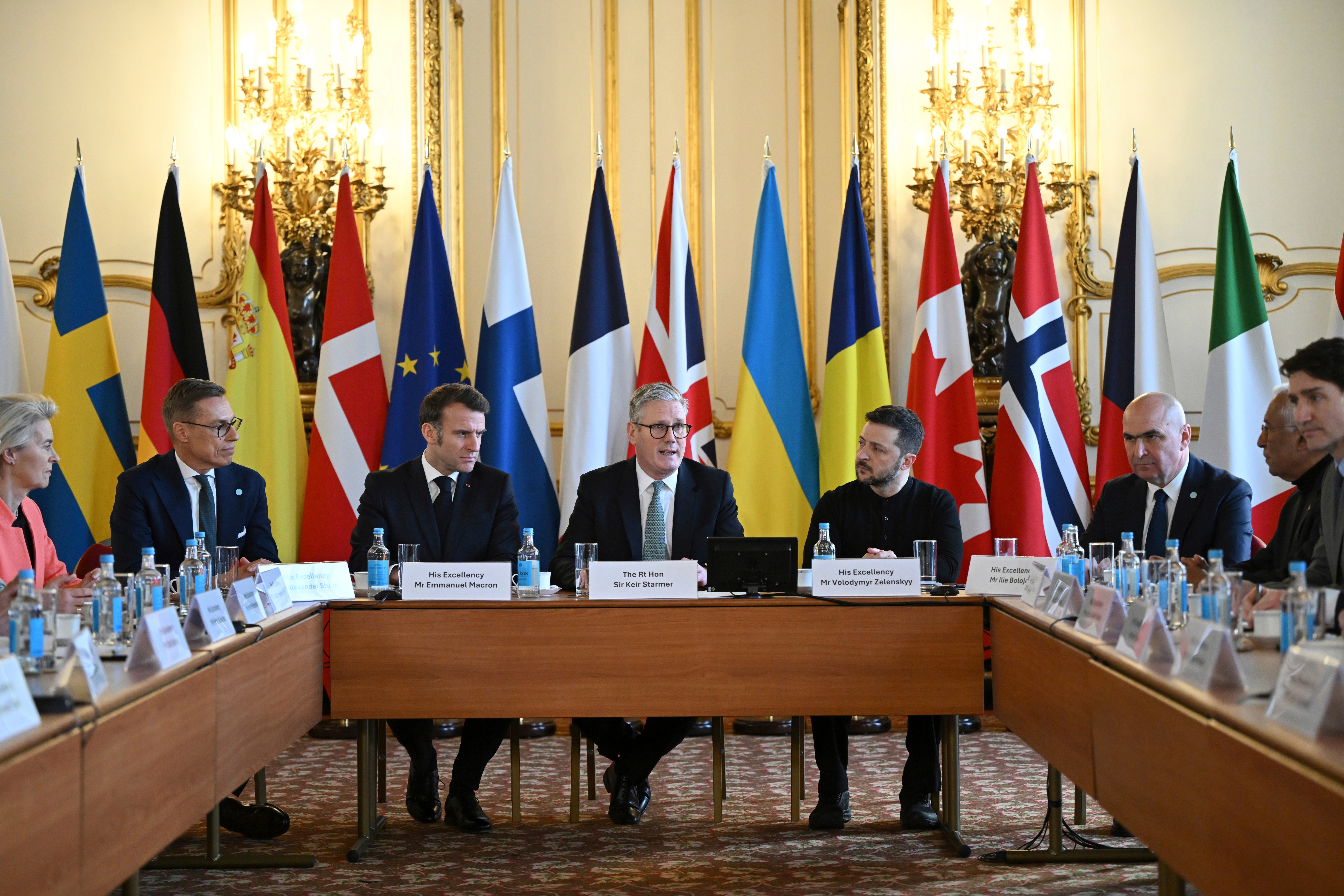 European and Nato leaders in London on Sunday