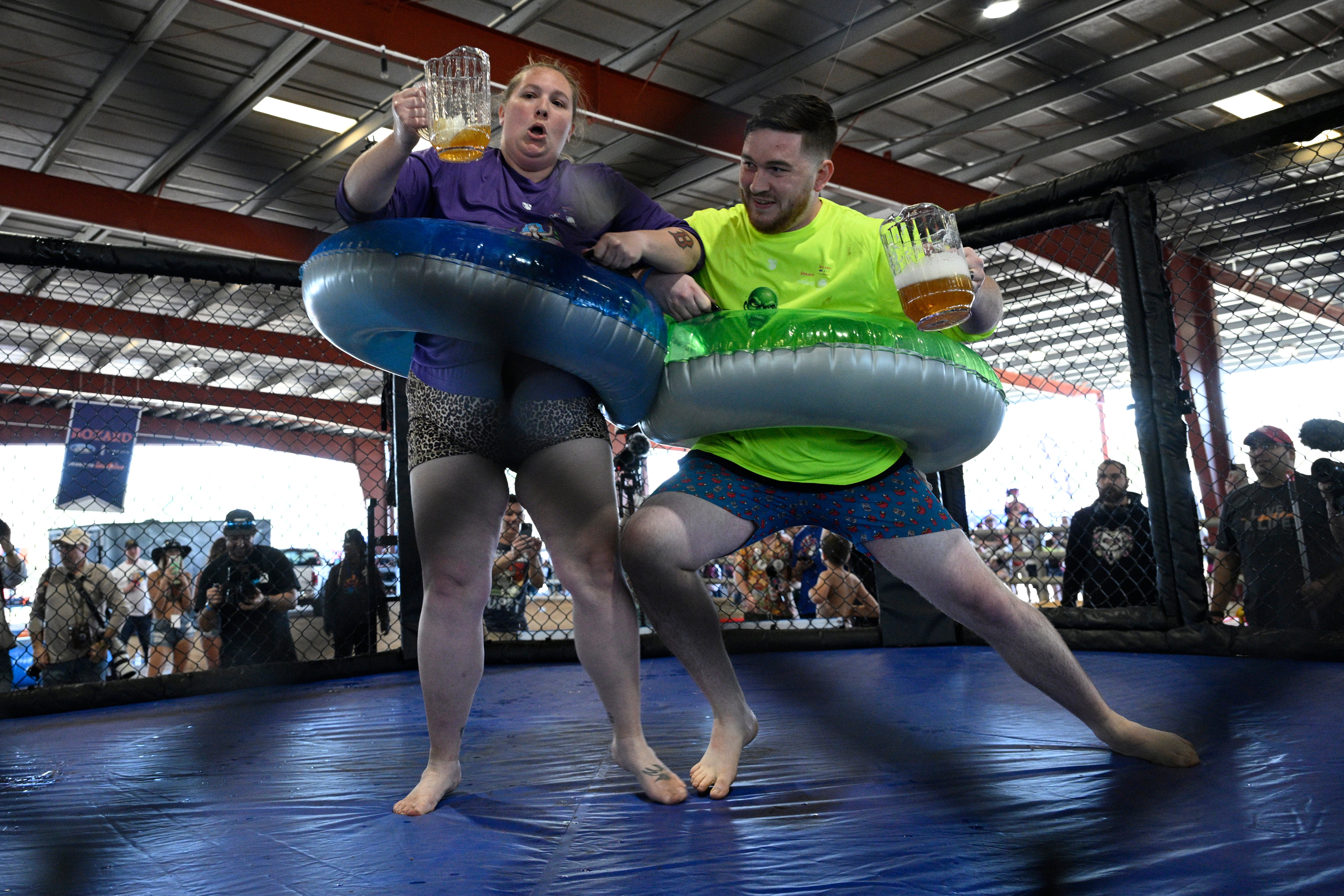 Poking fun at the state’s reputation for bizarre stories, last year's teams competed in Florida-themed events such as the Evading Arrest Obstacle Course and Beer Belly Sumo Wrestling
