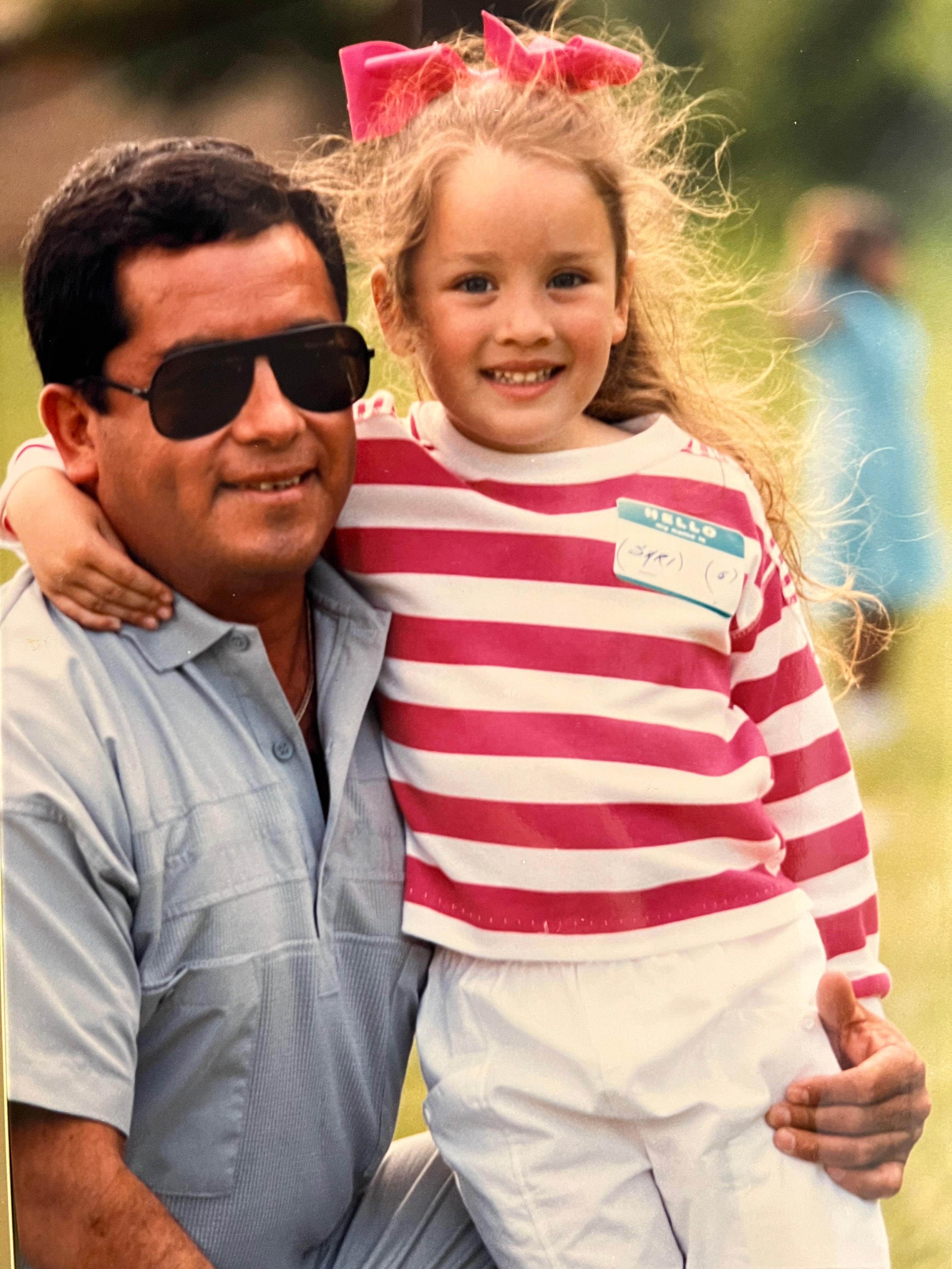 Sanchez and her late father, Felipe