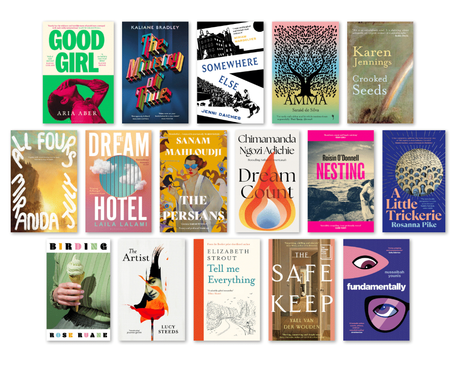 The 16 longlisted novels will be whittled down to a shortlist of six over the next month