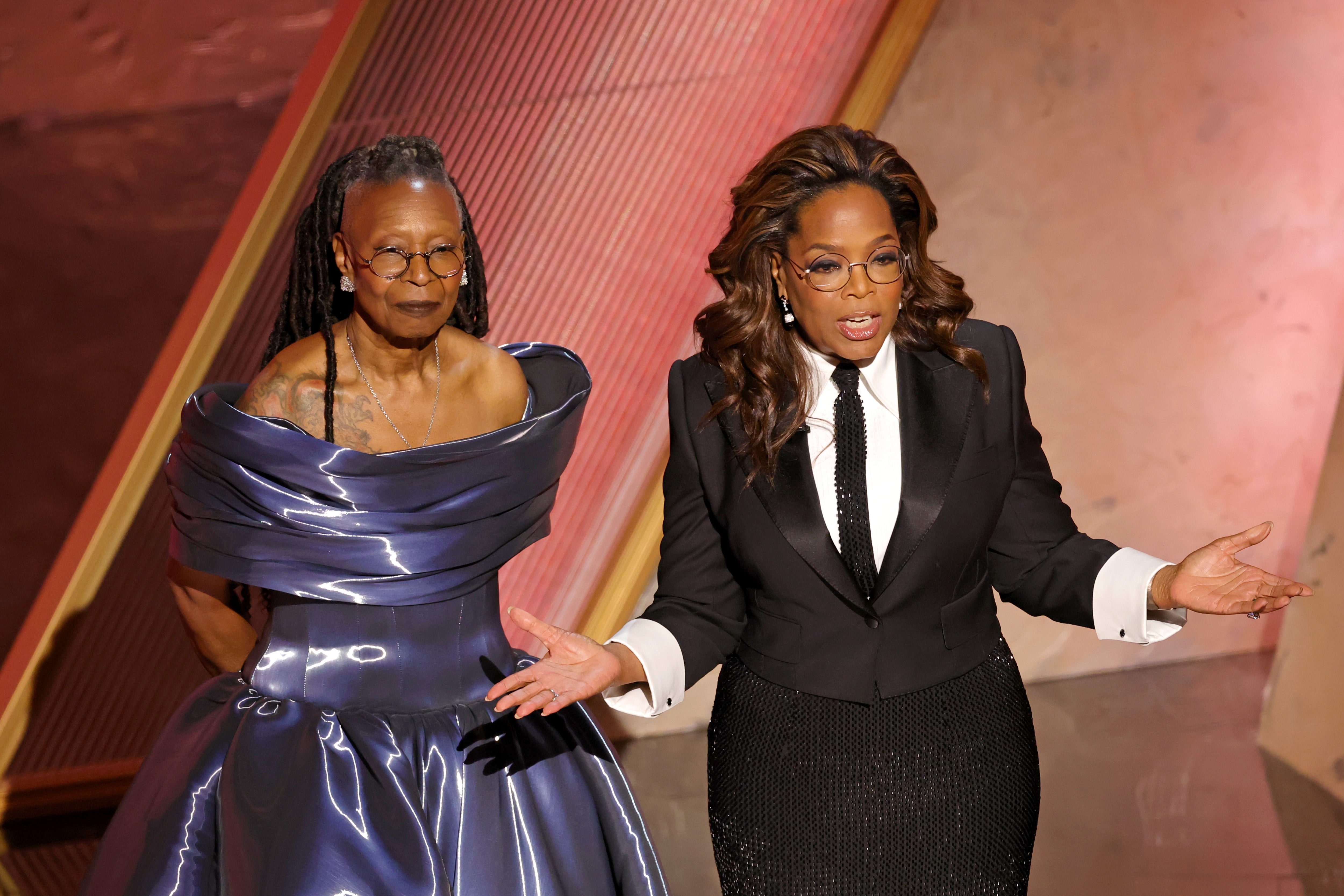 She later took the stage with Oprah Winfrey to honor the late legend Quincy Jones