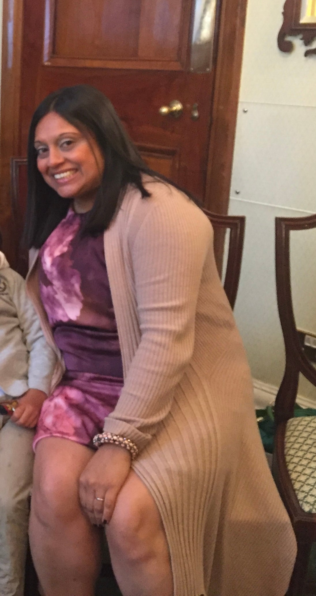 Olivia Khwaja before she lost the weight