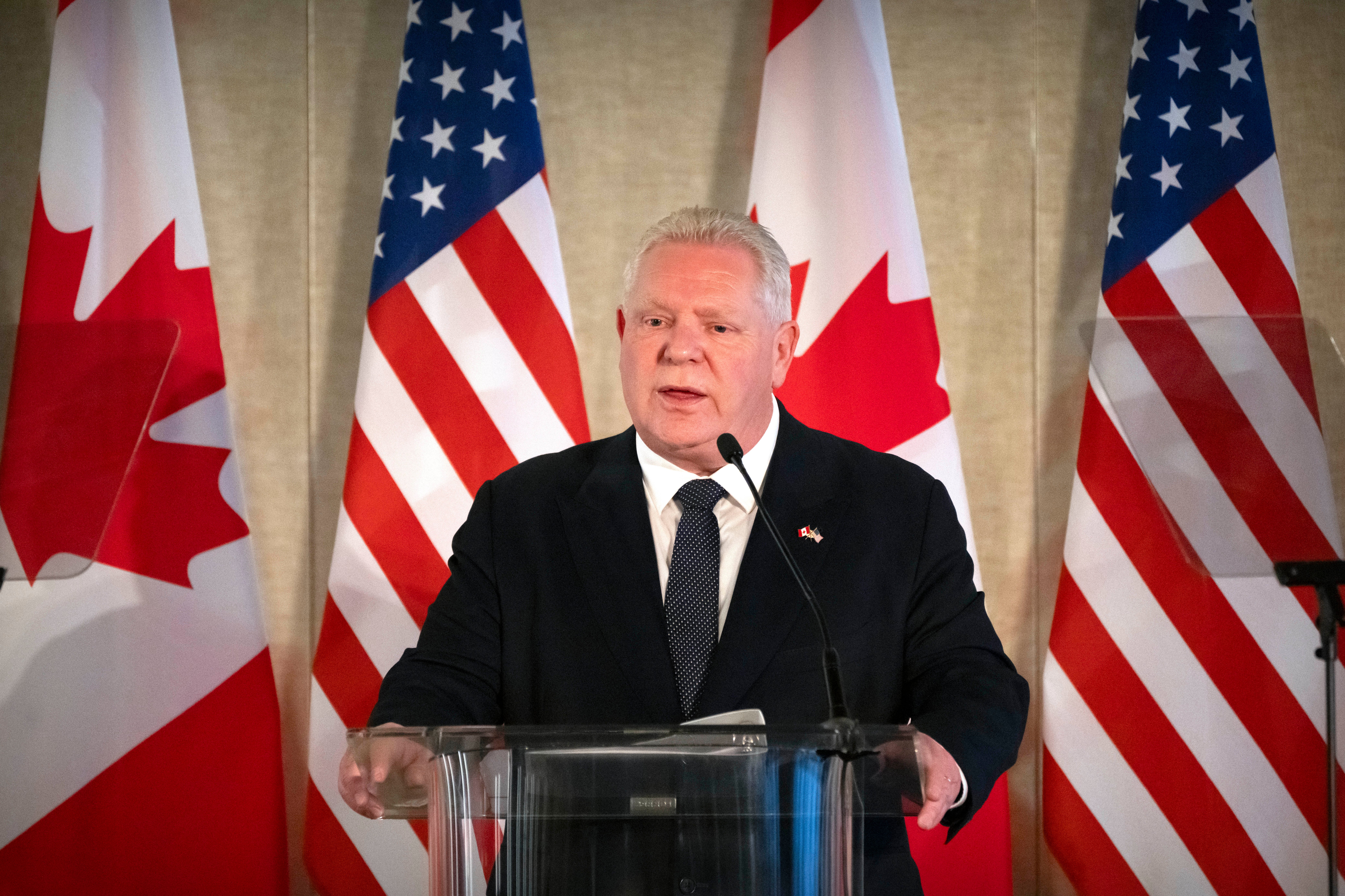 Ontario Premier Doug Ford said he would retaliate against Trump’s tariffs by cutting off energy supply