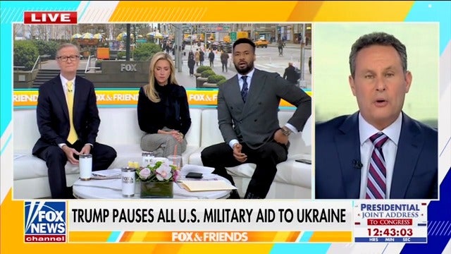 Fox & Friends host Brian Kilmeade clashes with his colleagues on the Ukraine war and reminds them that "Vladimir Putin is the bad guy."