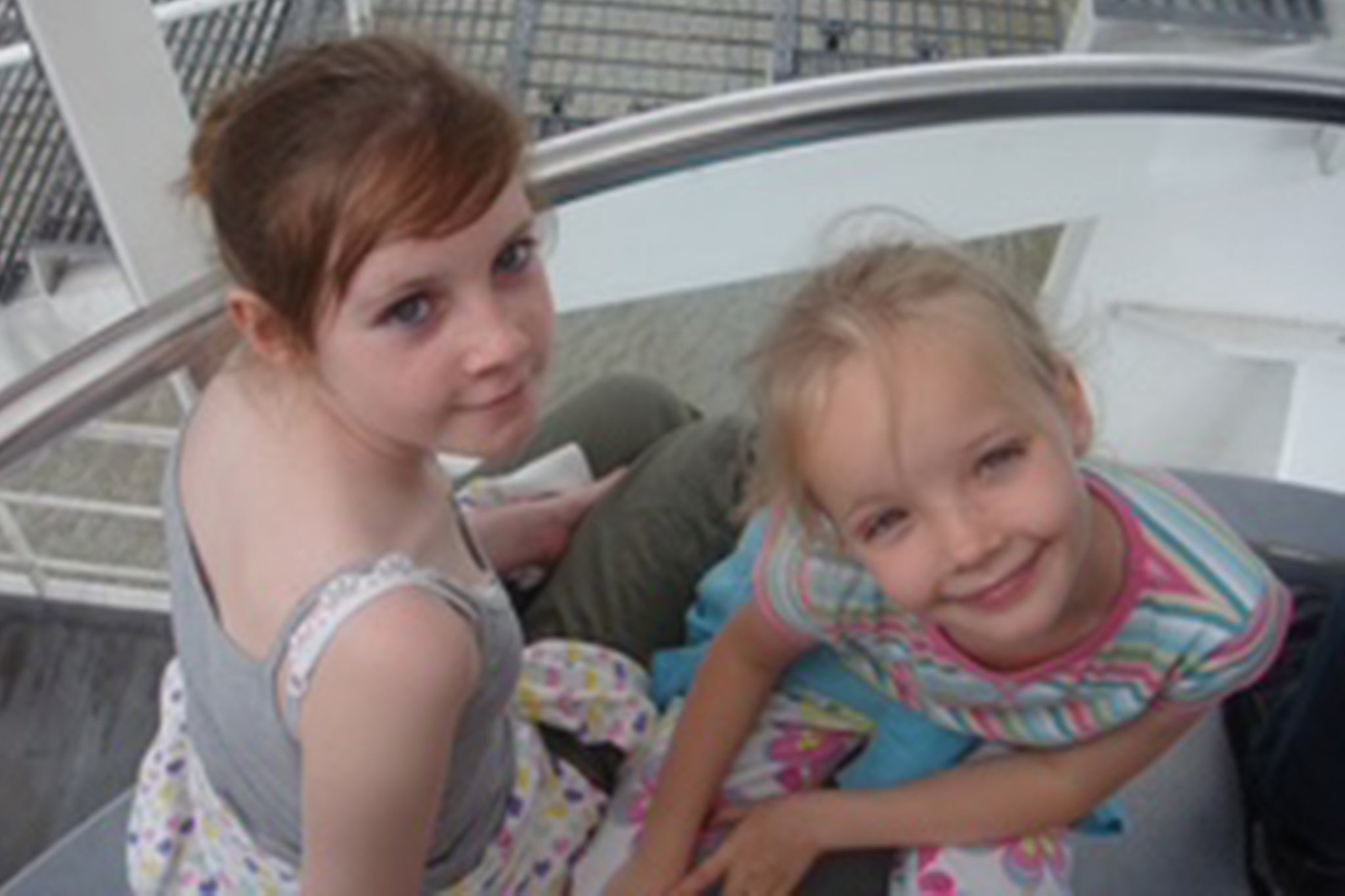 Clara was only six when she (right) lost her older sister Alice