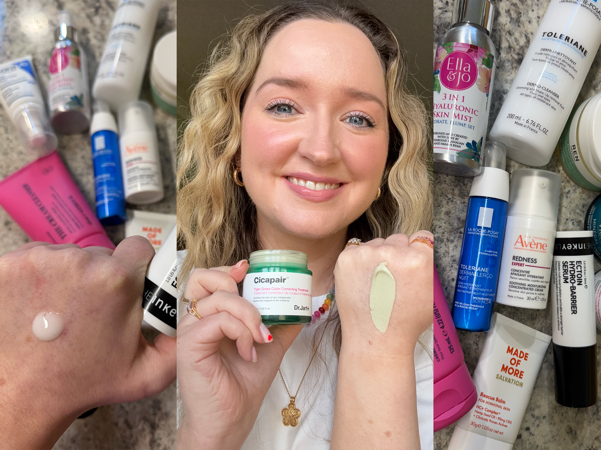 A selection of the skincare products I tried and tested