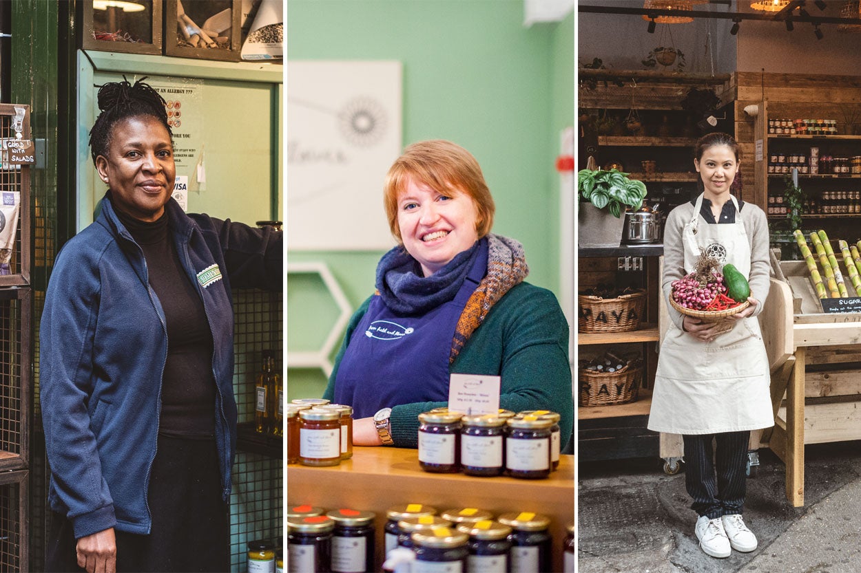 Three of Borough Market’s finest. The food is great – but the stories are even better