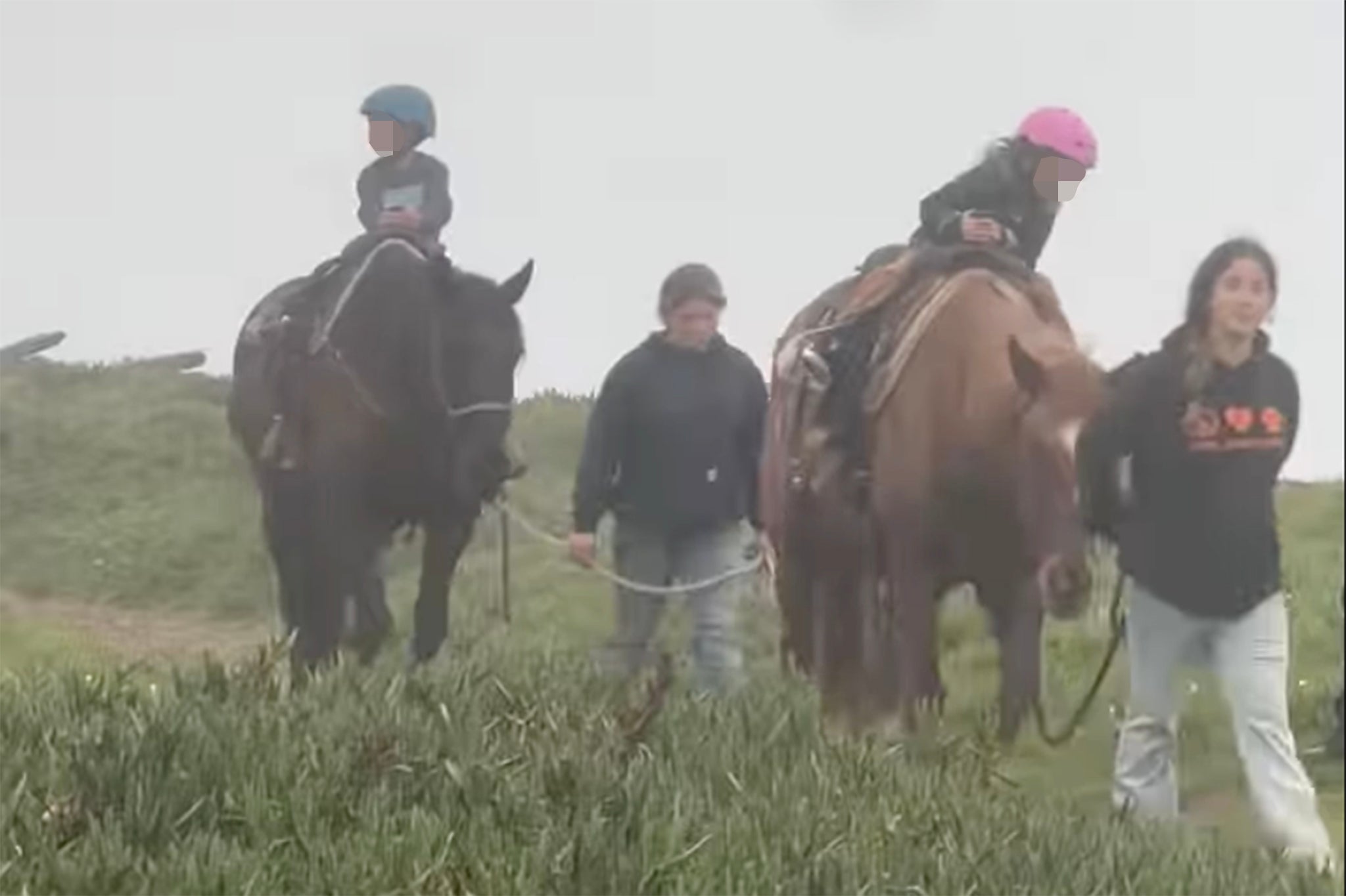 Alexandra Fuerte, the victim’s cousin, shared the harrowing clip of the fall last week