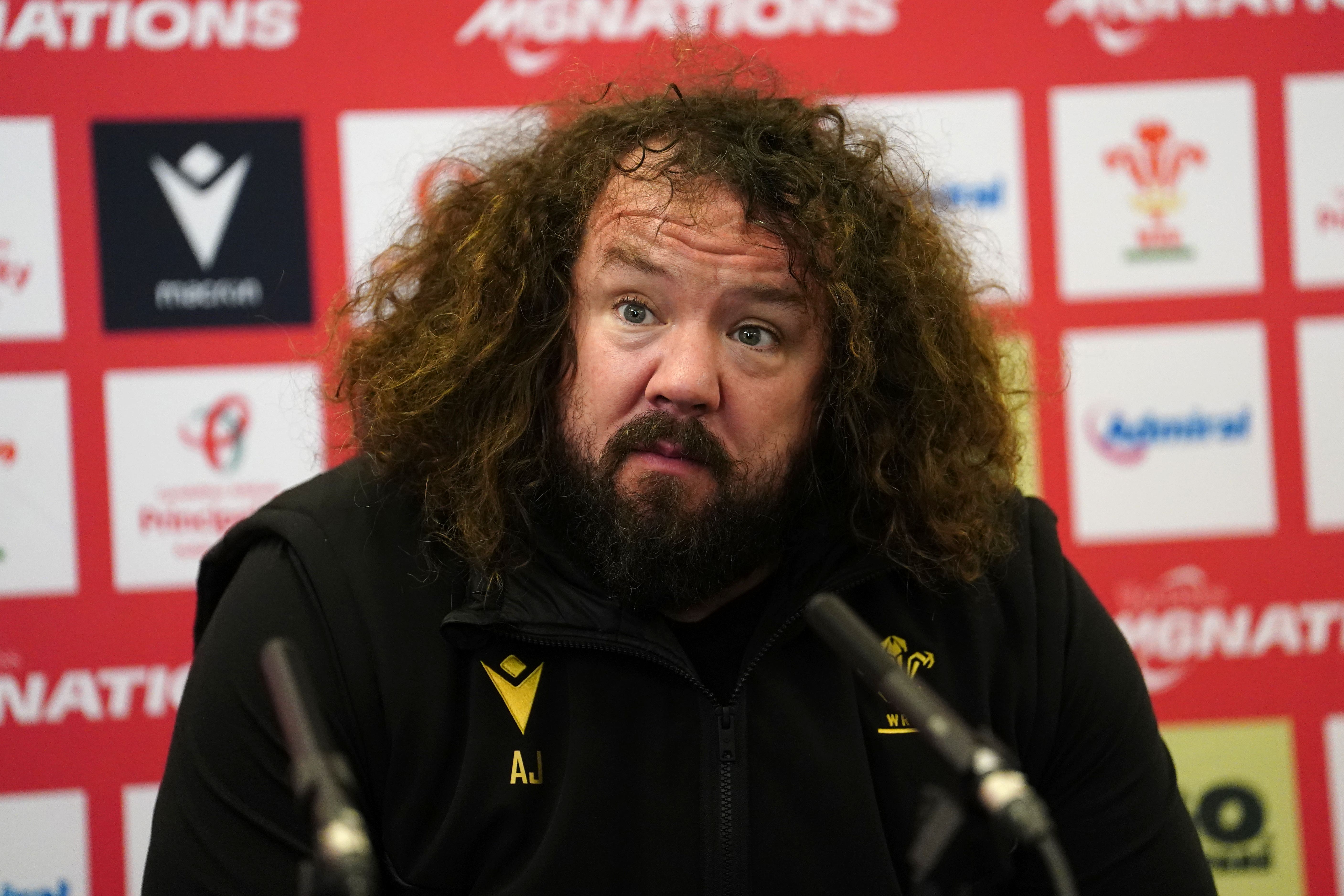 Wales’ consultant scrum coach Adam Jones says there is pressure on Scotland ahead of their Six Nations clash (David Davies/PA)