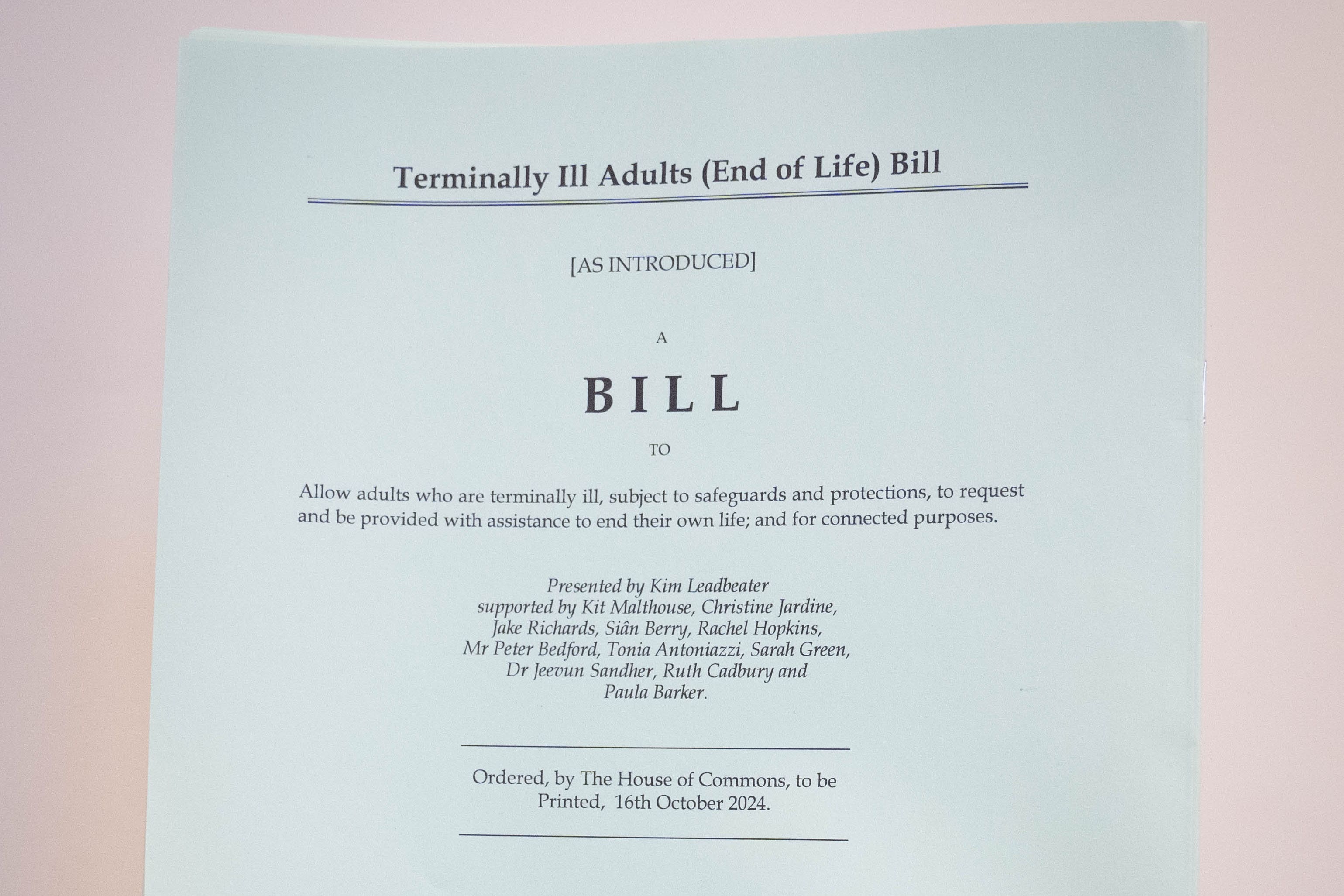 A committee is continuing to scrutinise the assisted dying Bill (Stefan Rousseau/PA)