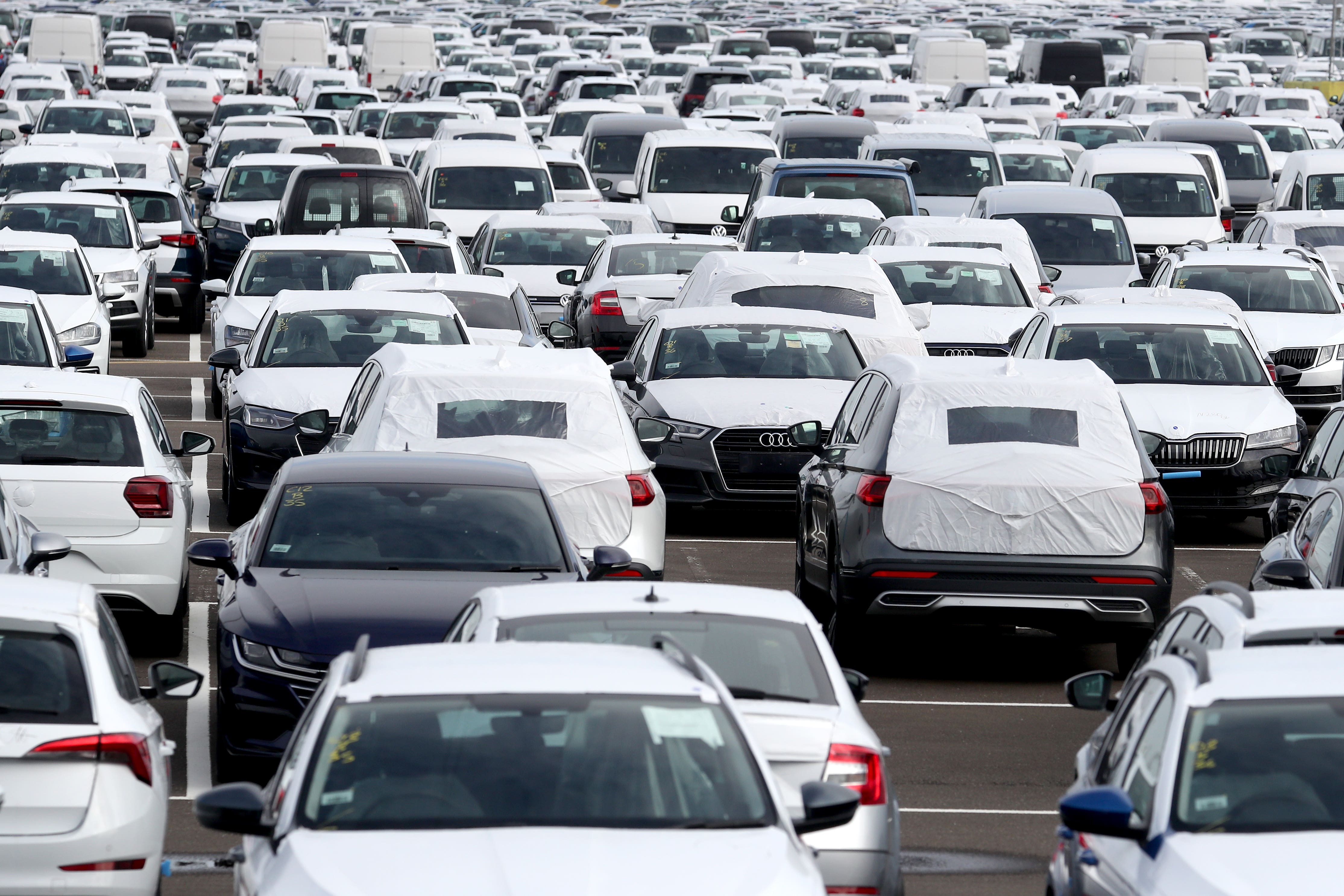 The Society of Motor Manufacturers and new car registrations fell by 1.0% last month (Gareth Fuller/PA)