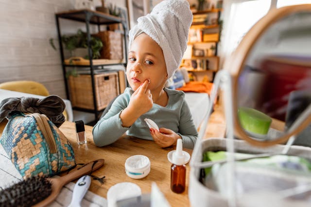 <p>Children as young as seven are now sharing their skincare routines on TikTok, Instagram and YouTube</p>