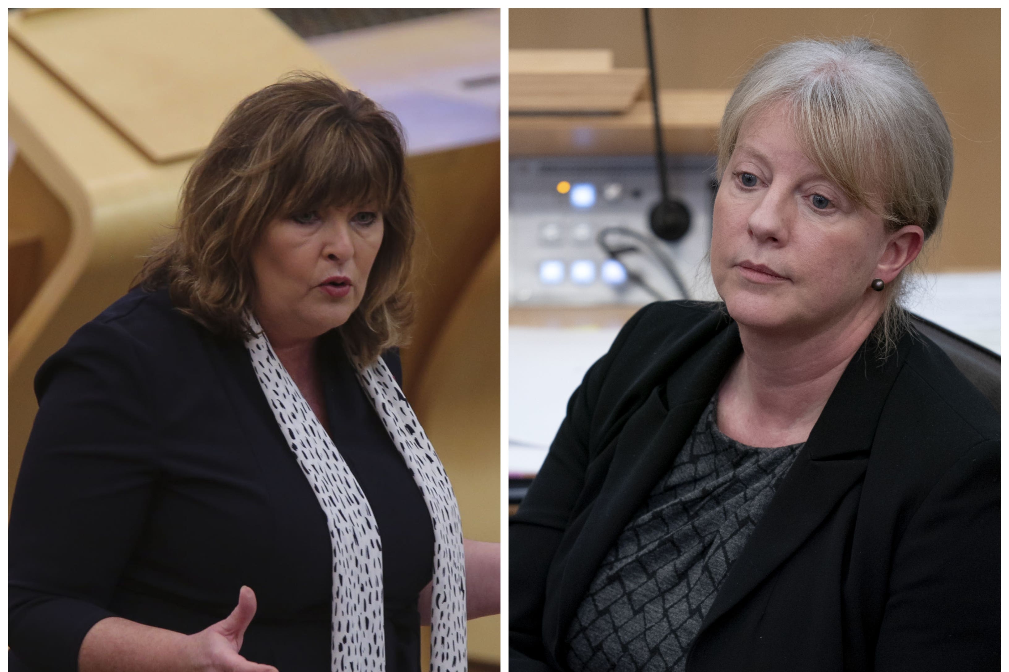 Fiona Hyslop and Shona Robison will step down from Holyrood next year, having both first been elected in 1999 (PA)