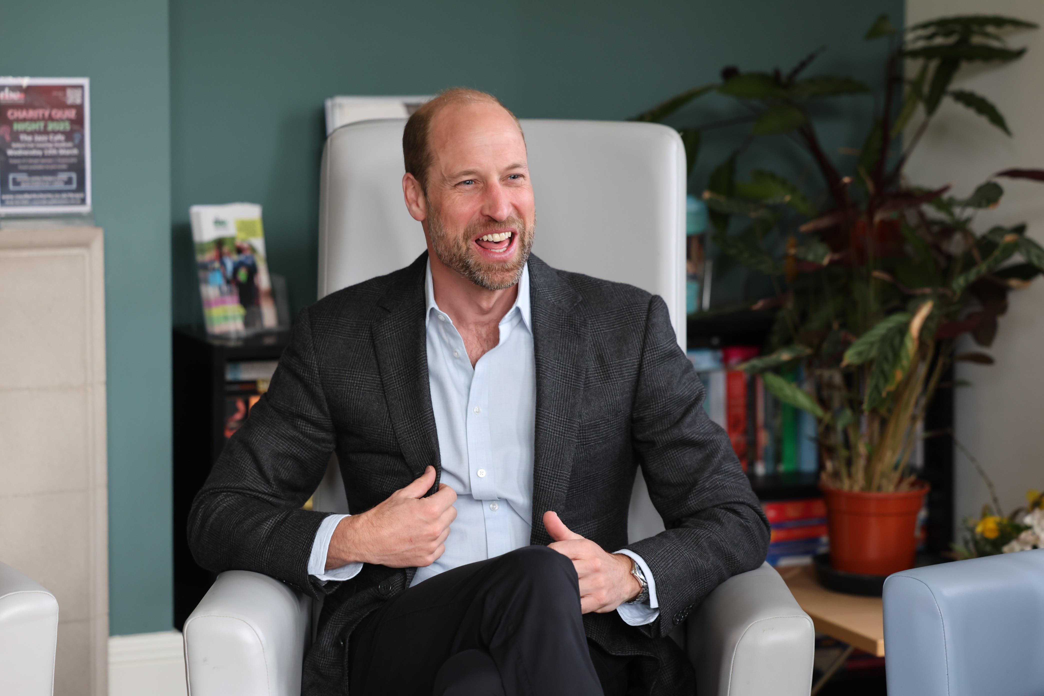 The Prince of Wales, patron of NHS Charities Together, visited the Royal Berkshire Hospital in Reading to see the impact of funds provided by the charity since the coronavirus pandemic, which began five years ago (Richard Pohle/The Times/PA)