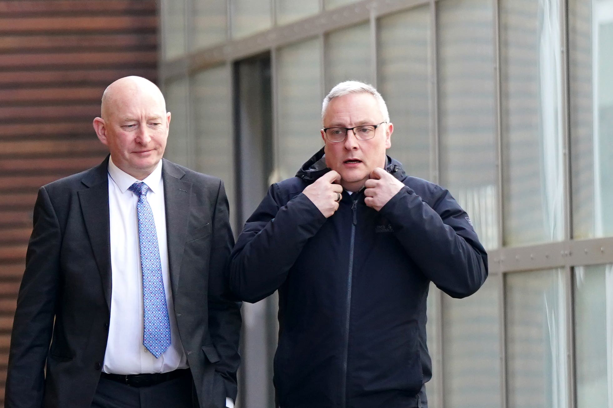 Pc Stephen Evans (right) has denied allegations he assaulted a minor (Ben Whitley/PA)