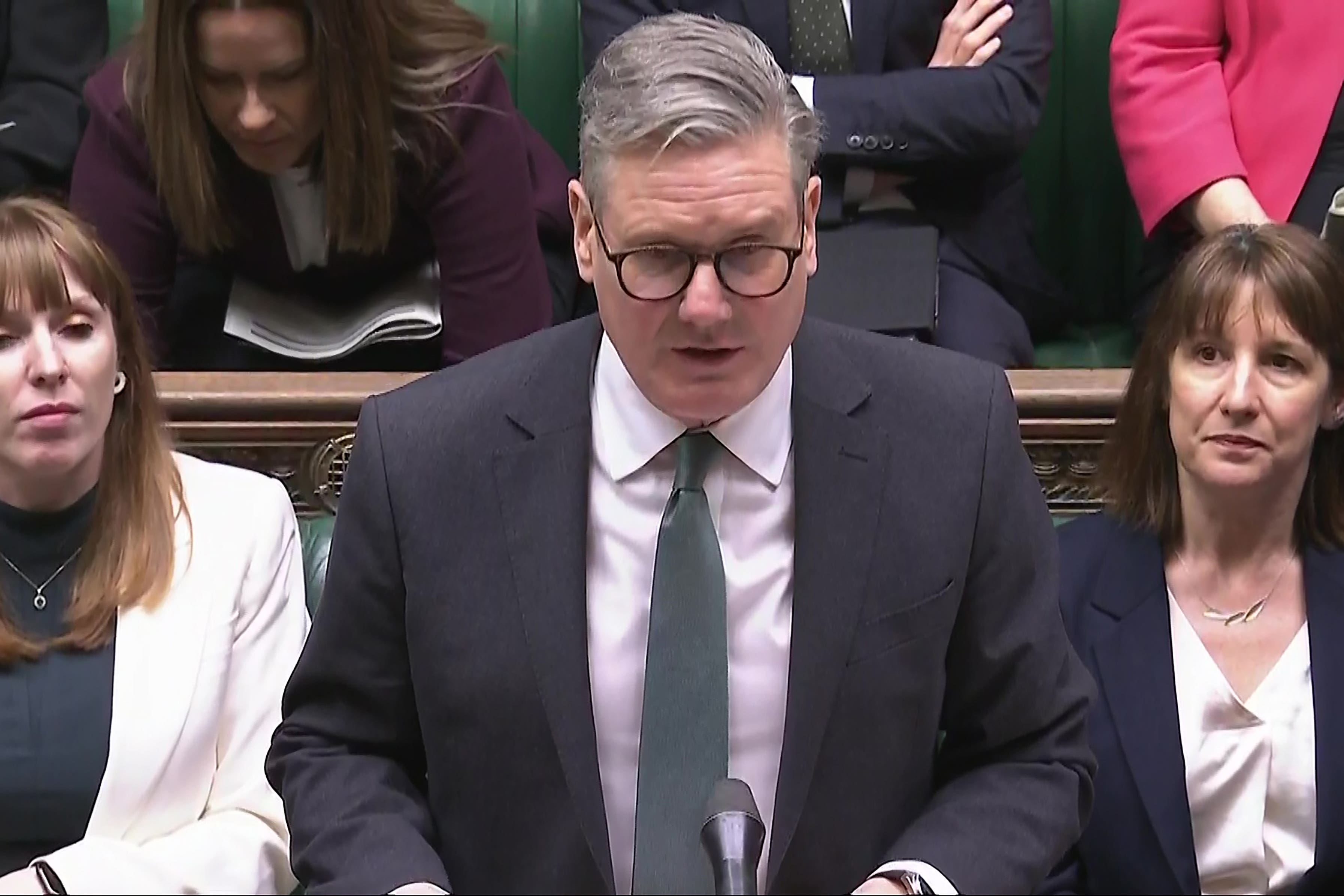 Prime Minister Sir Keir Starmer speaking during Prime Minister’s Questions in the House of Commons, London (PA)