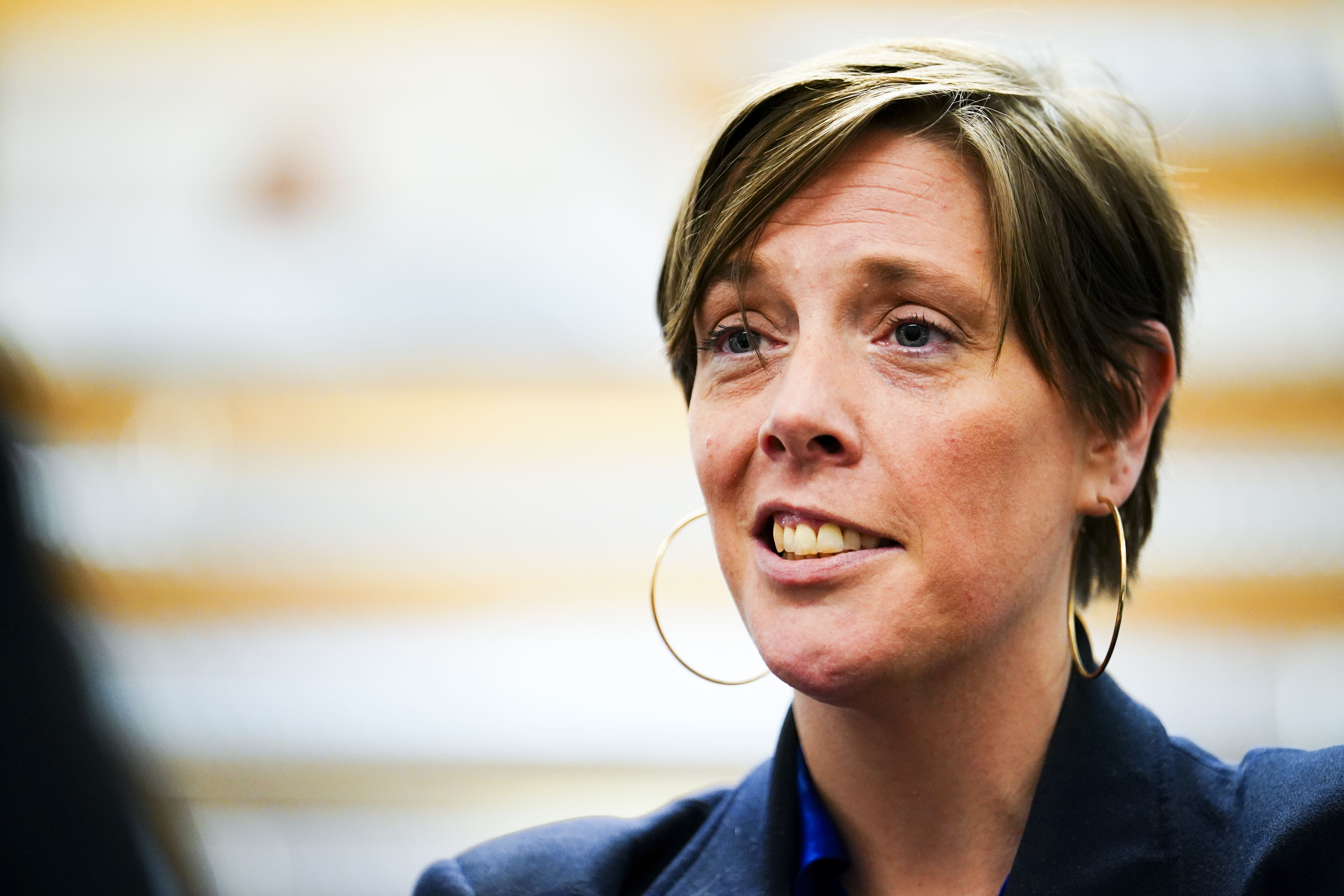 Jess Phillips defended overseas aid cuts amid the threat of rising instability in Europe (Jordan Pettitt/PA)
