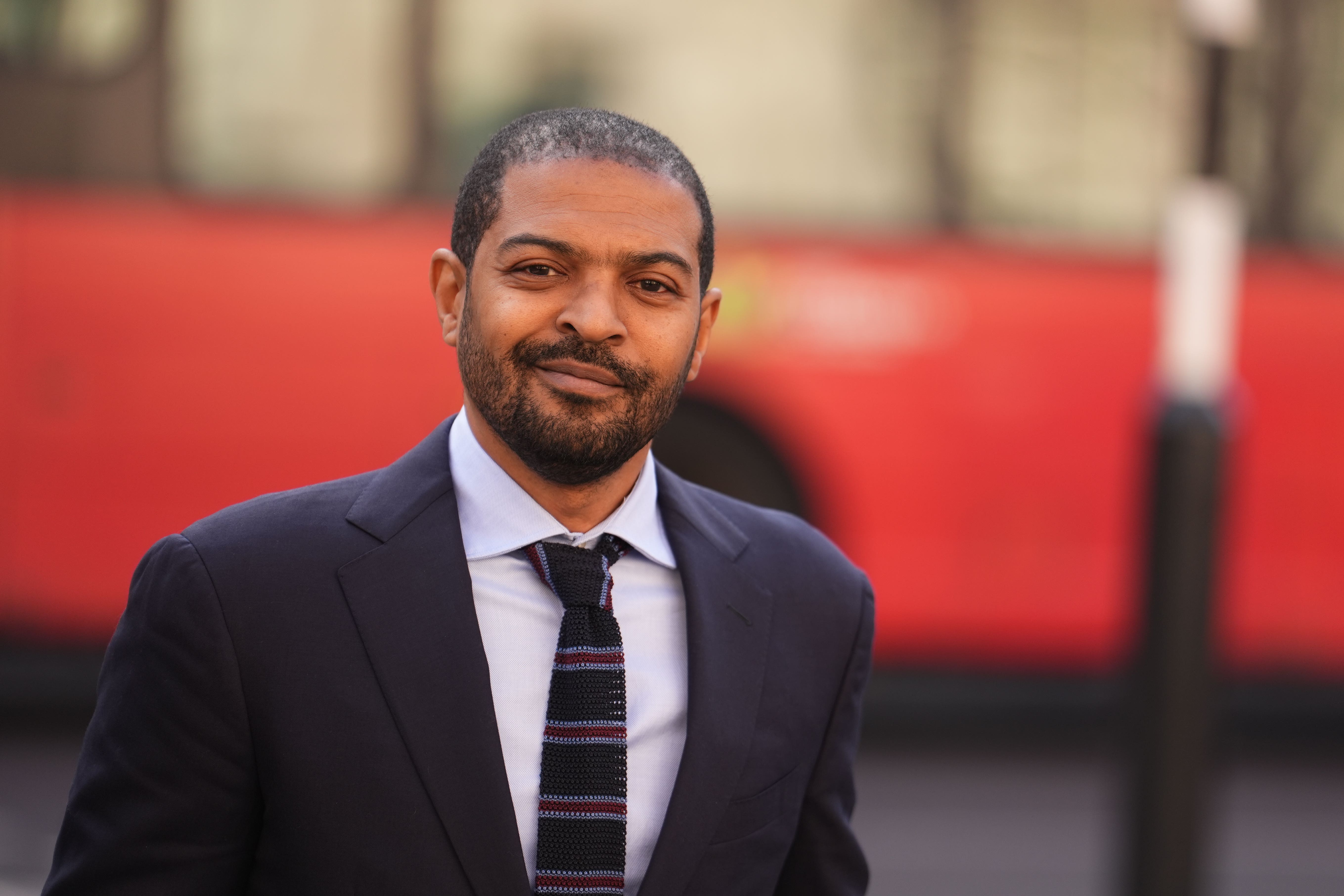 Noel Clarke arrives at the Royal Courts of Justice in London on Wednesday (Jordan Pettitt/PA)