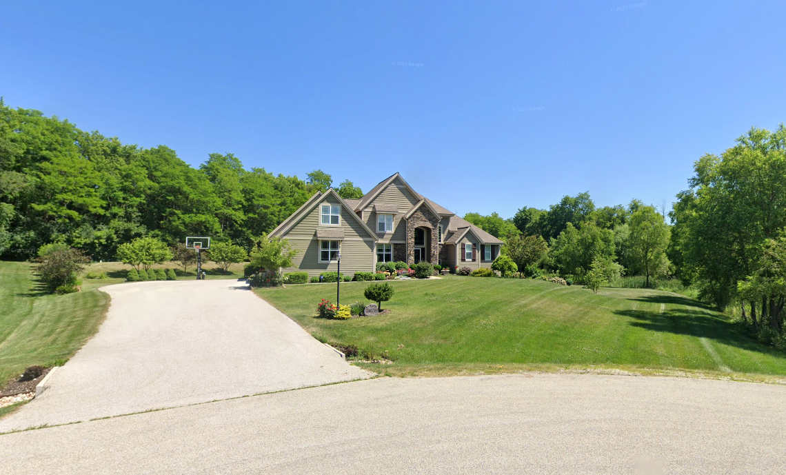 The family home where the suspect lived with his parents in the Milwaukee suburbs