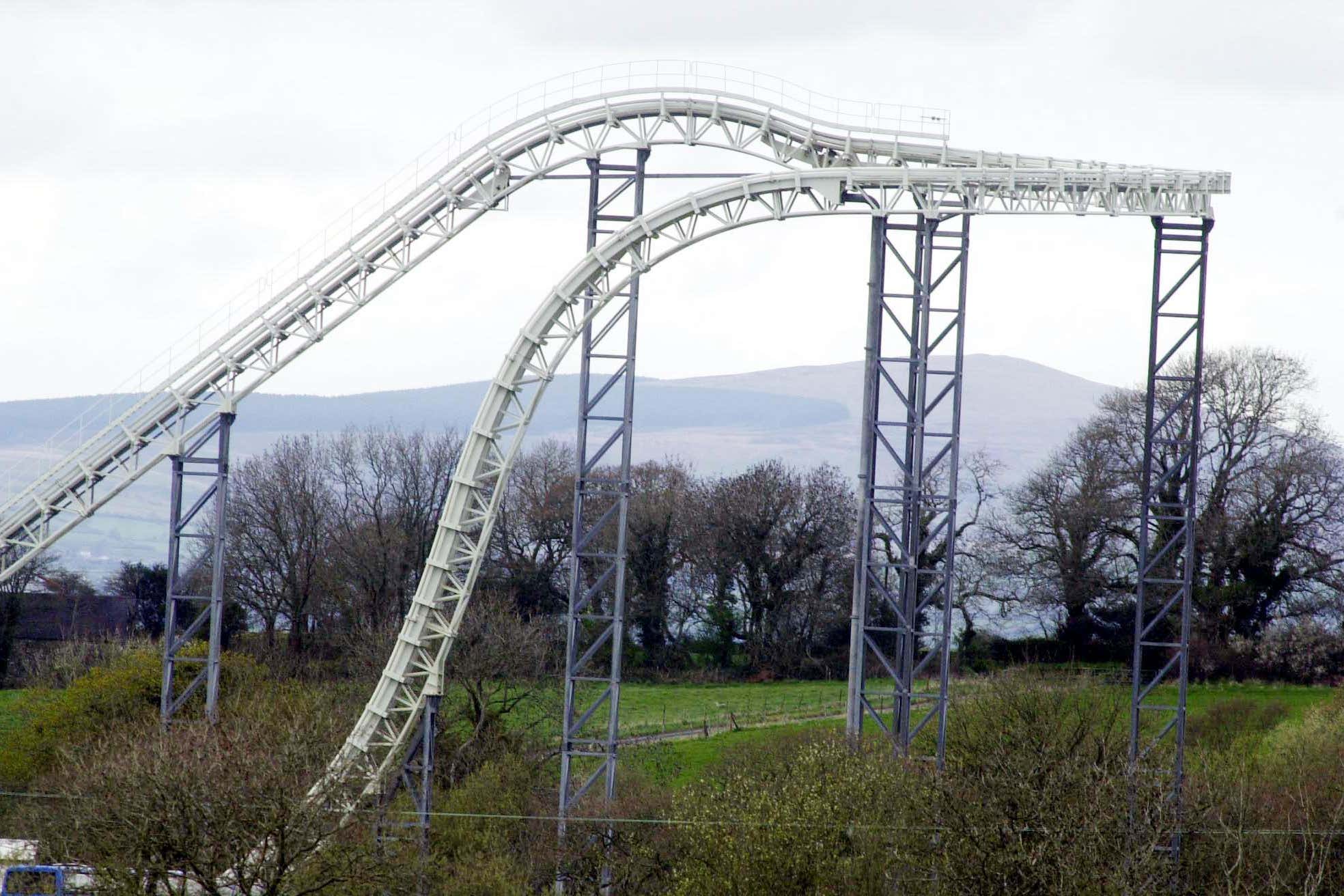 The Drenched ride at Oakwood in Pembrokeshire (Martin Cavney/PA)
