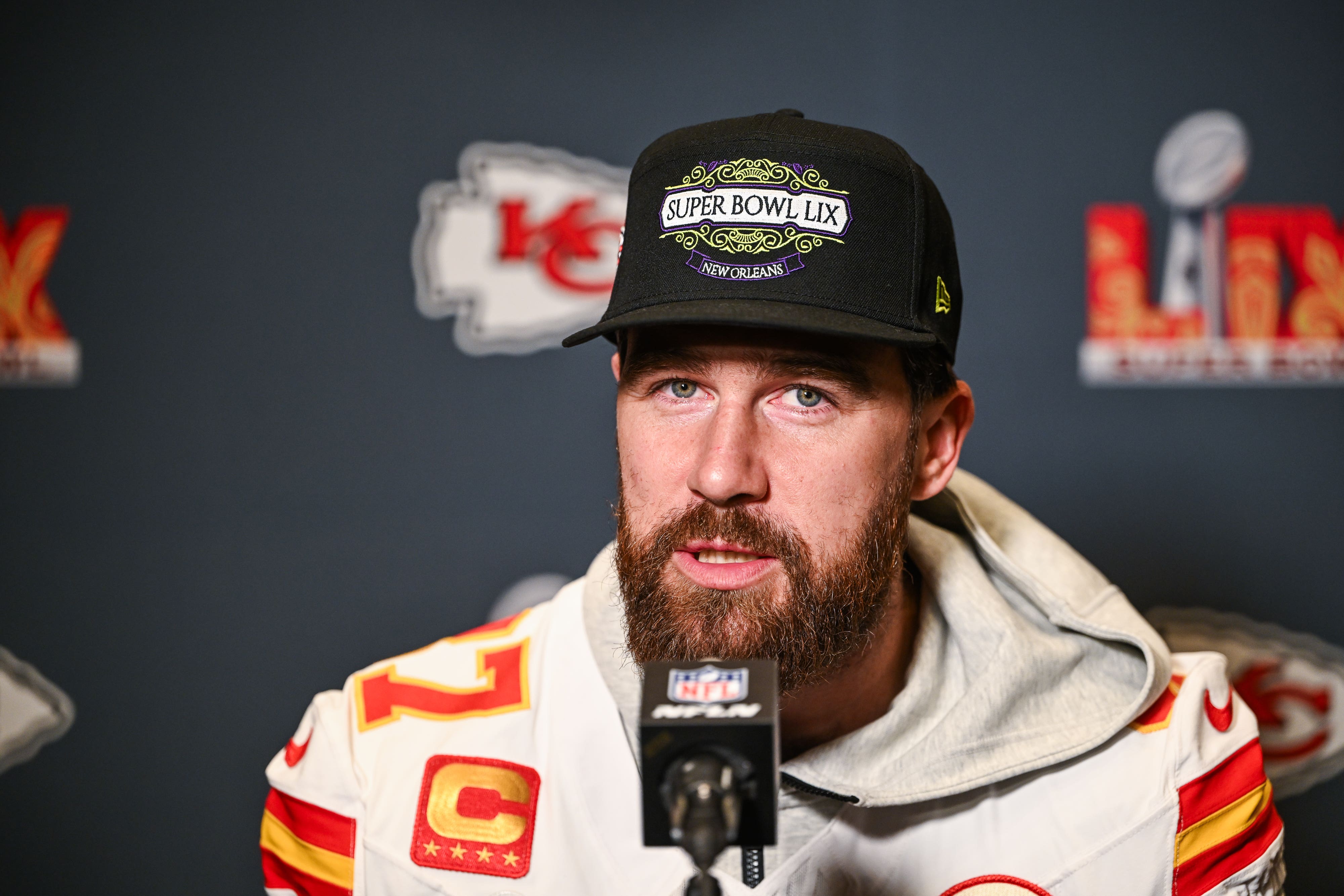 Travis Kelce will return for another season in the NFL (PA Wire/PA)
