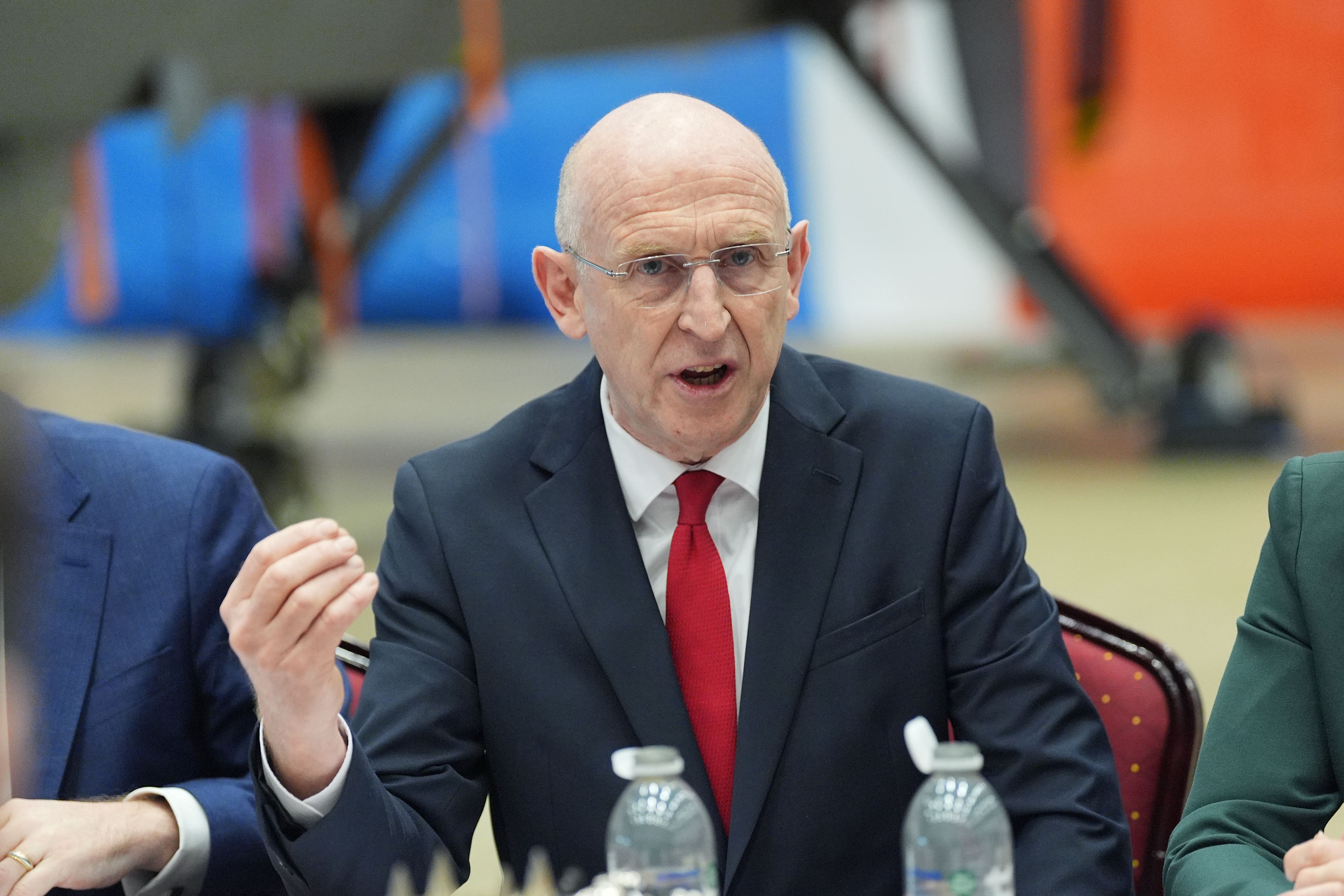 Defence Secretary John Healey will meet Pete Hegseth on Thursday (PA)