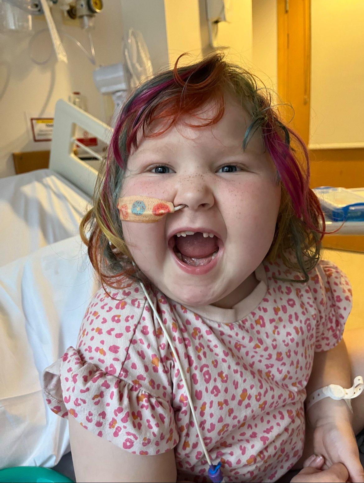 Meredith dyed her hair the colours of the rainbow before it fell out due to her cancer treatment